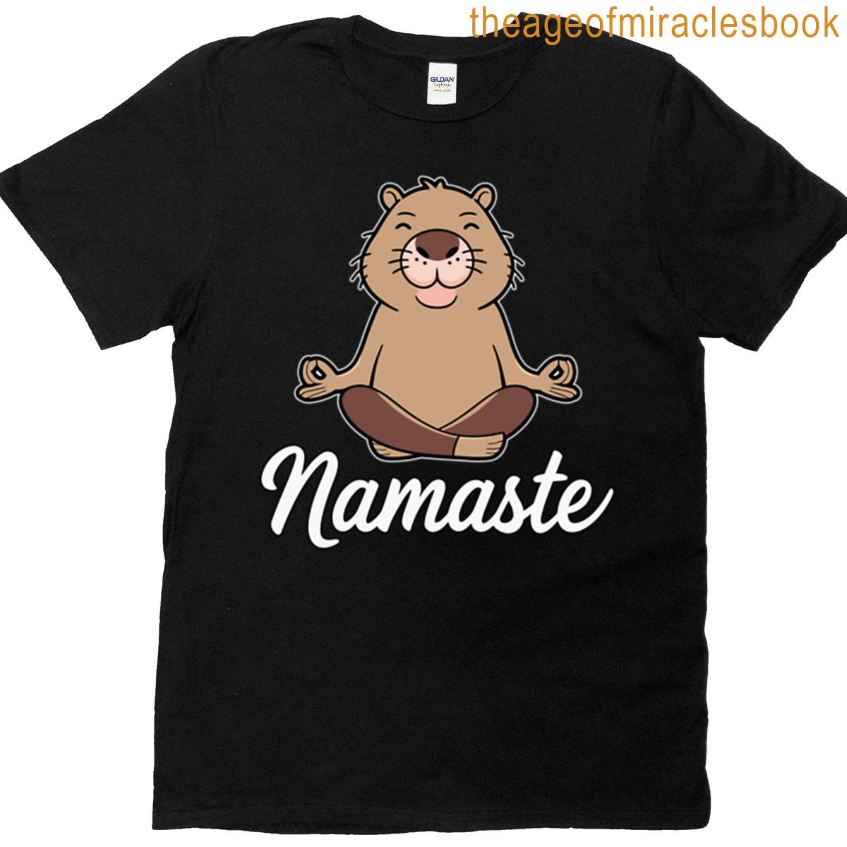 Capybara Meditating Namaste Oversized T-shirt