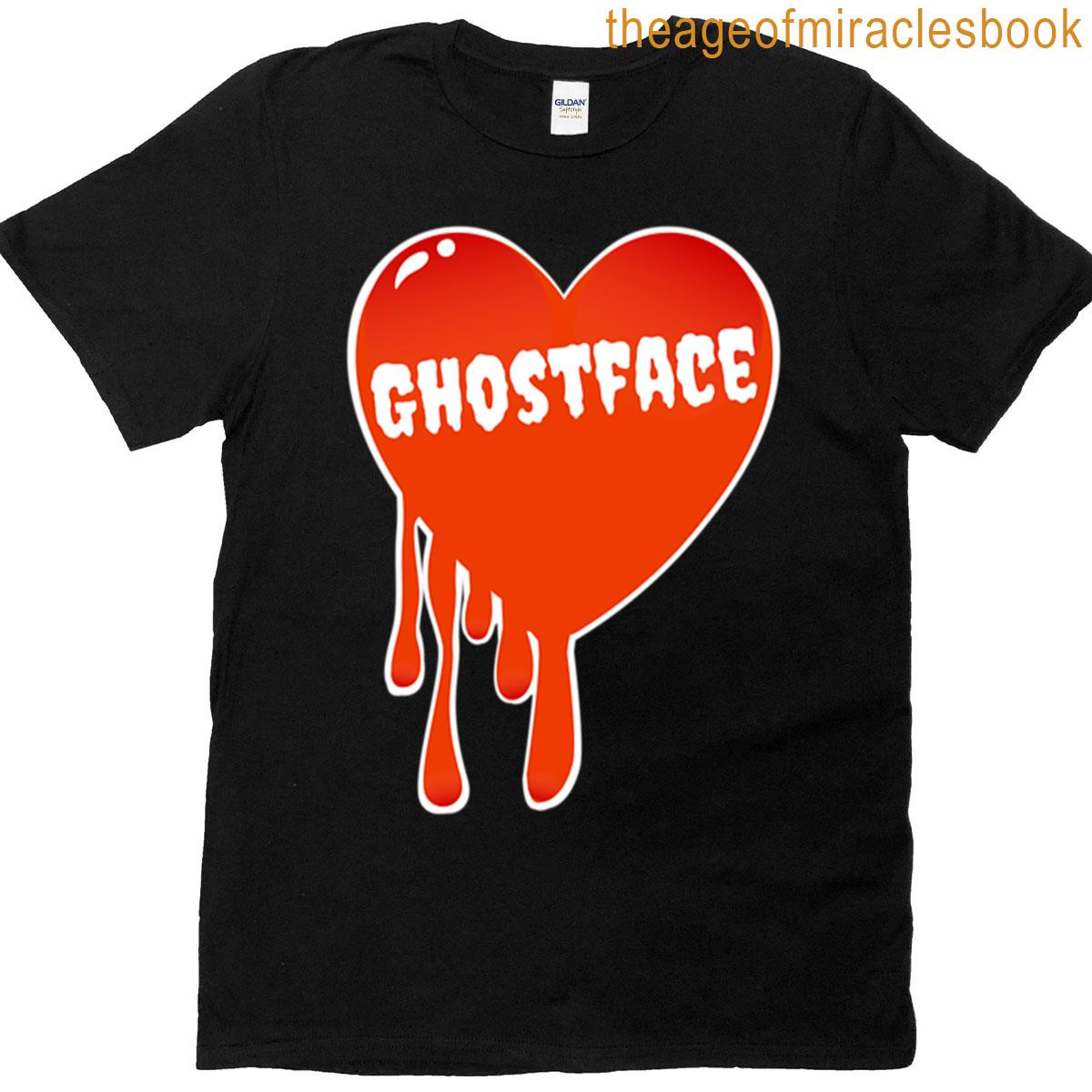 Ghostface Blood Drip Heart Oversized T-shirt