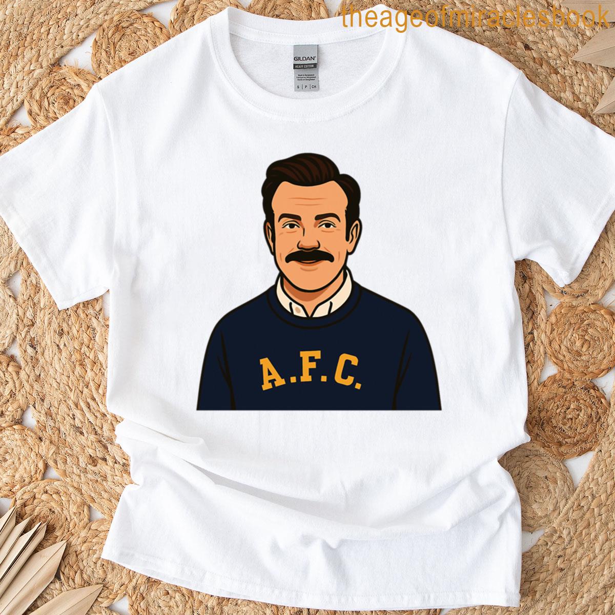 Ted Lasso Illustration Afc Optimism In A Oversized T-shirt