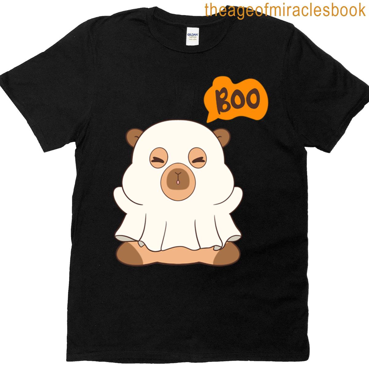 Capy-boo-ra Ghost – Halloween Oversized T-shirt