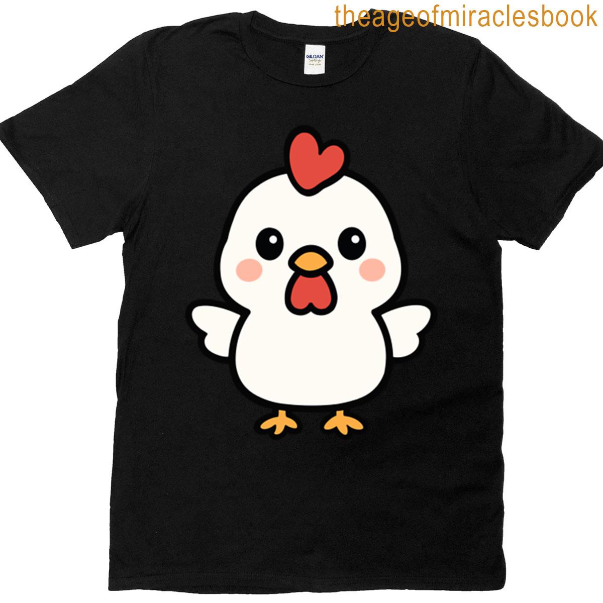 Cute Cartoon Chicken T-shirt