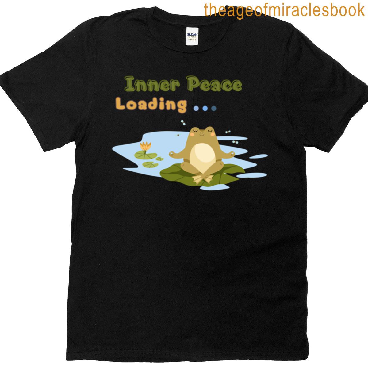 Cute Frog – Meditation – Inner Peace Loading Oversized T-shirt
