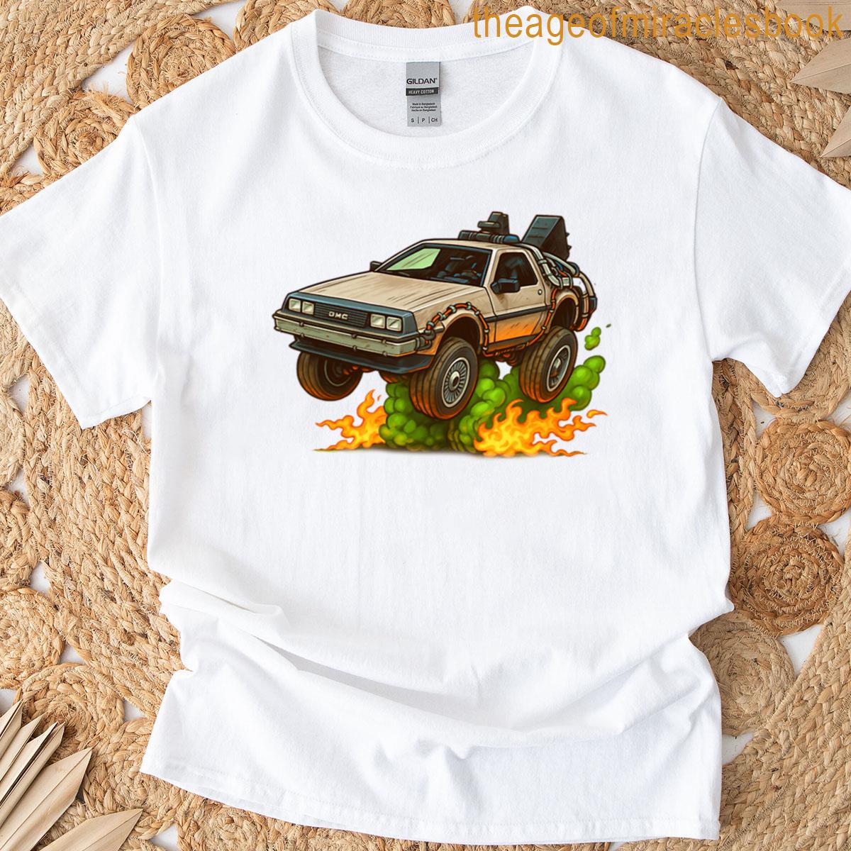Delorean Time Machine Oversized T-shirt