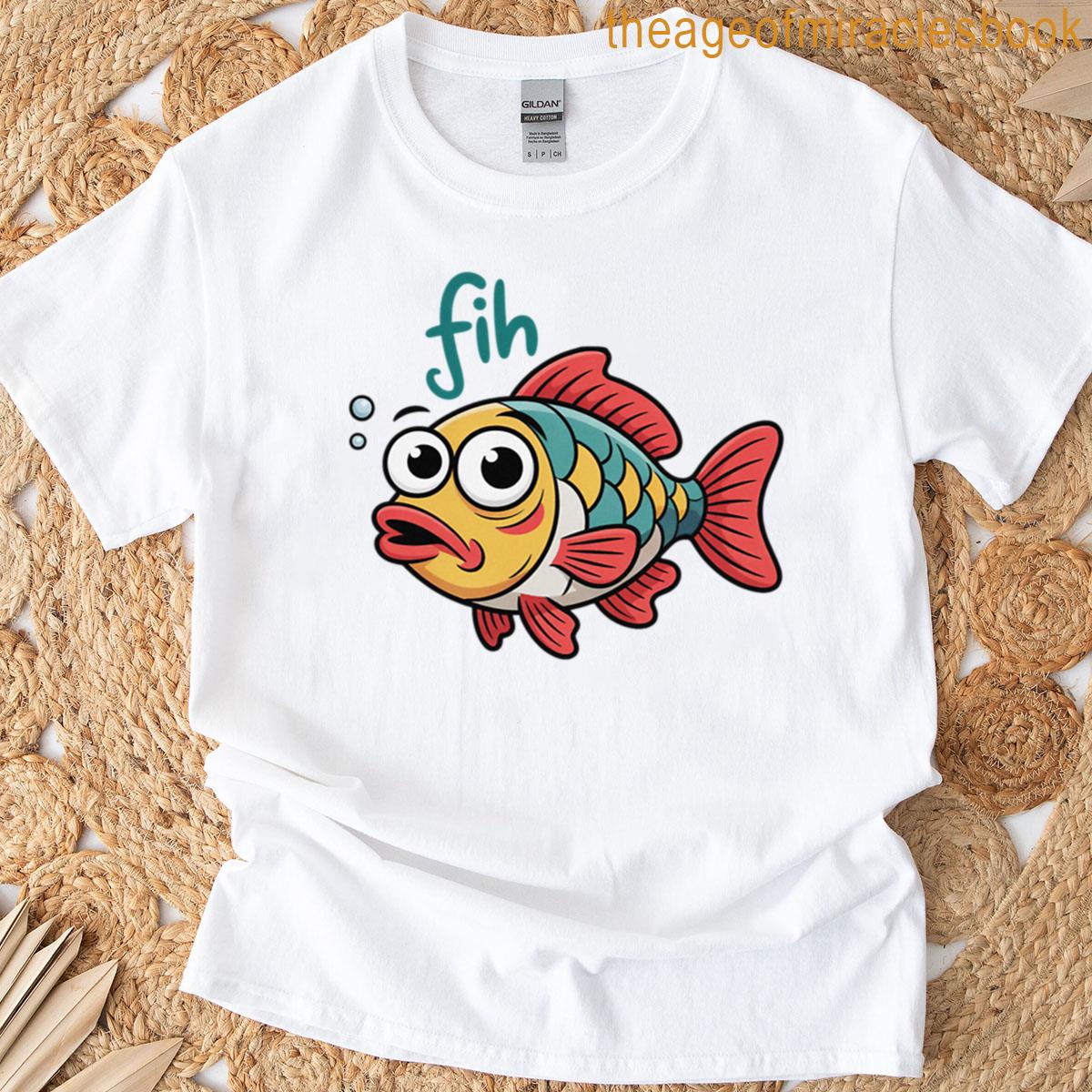 Fih Meme Fish Oversized T-shirt