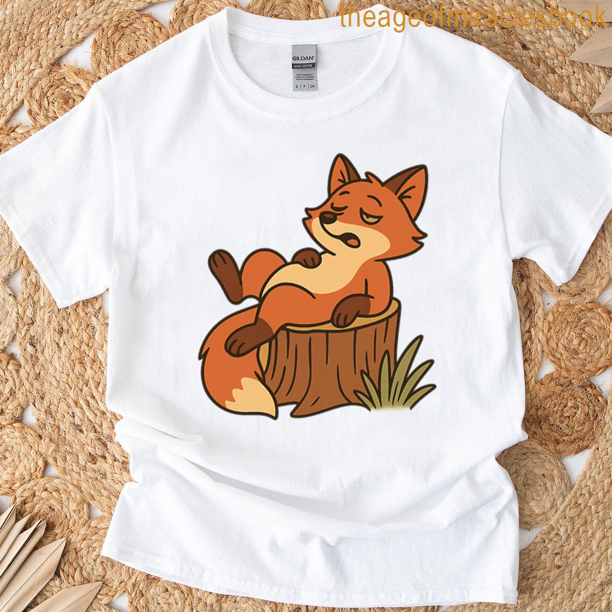 Laid-back Fox In The Forest T-shirt