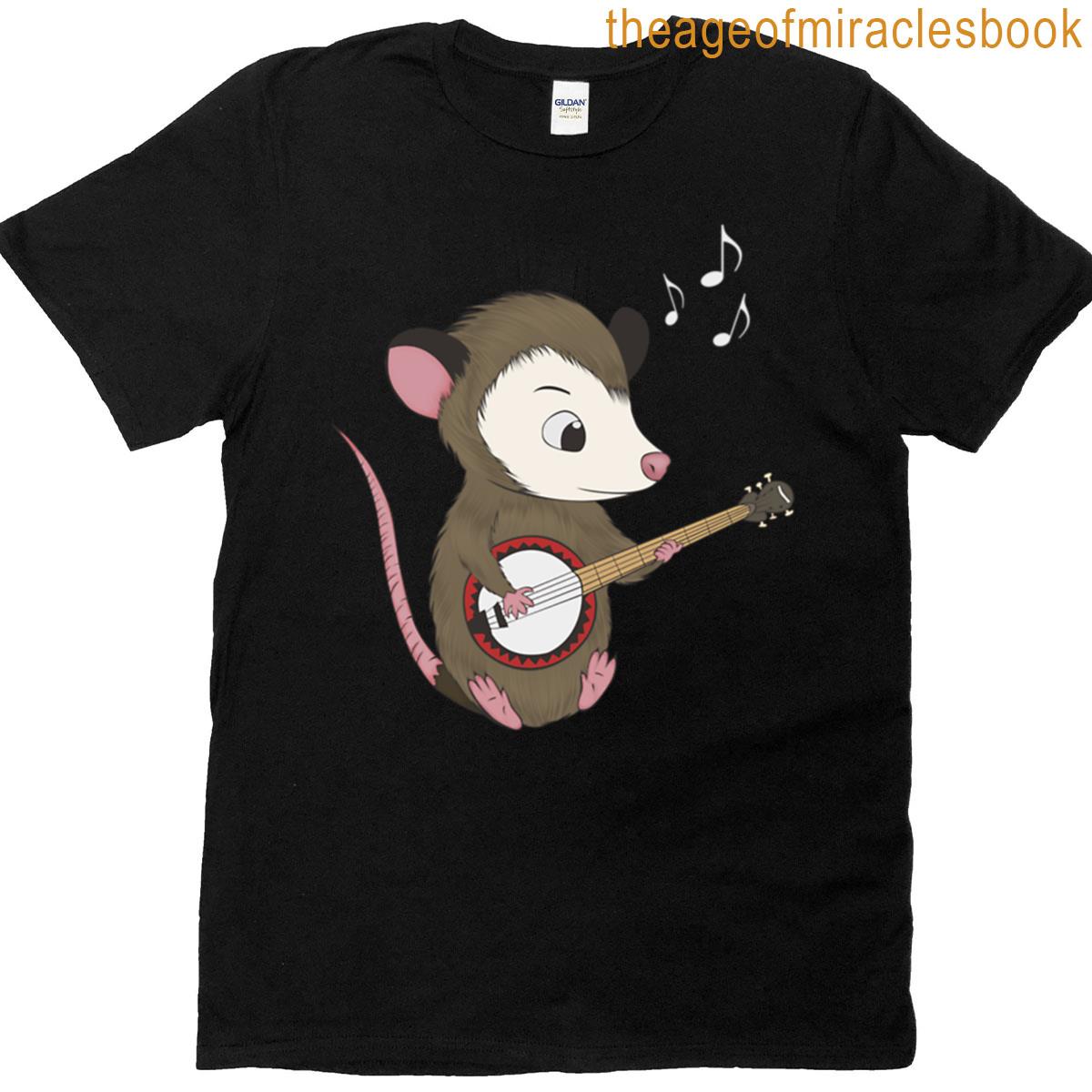 Opossum Playing Banjo T-shirt