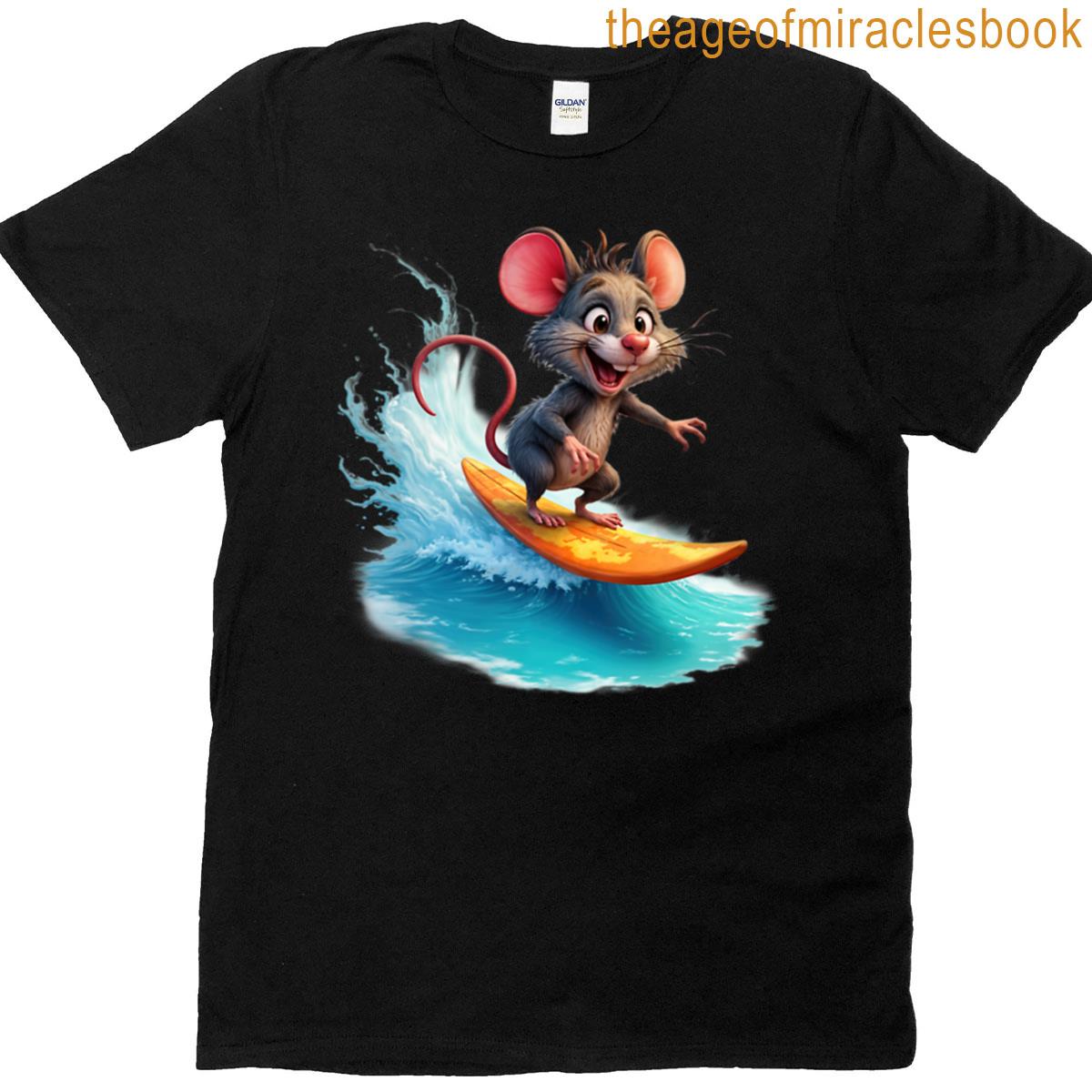 Rat On Surfboard T-shirt