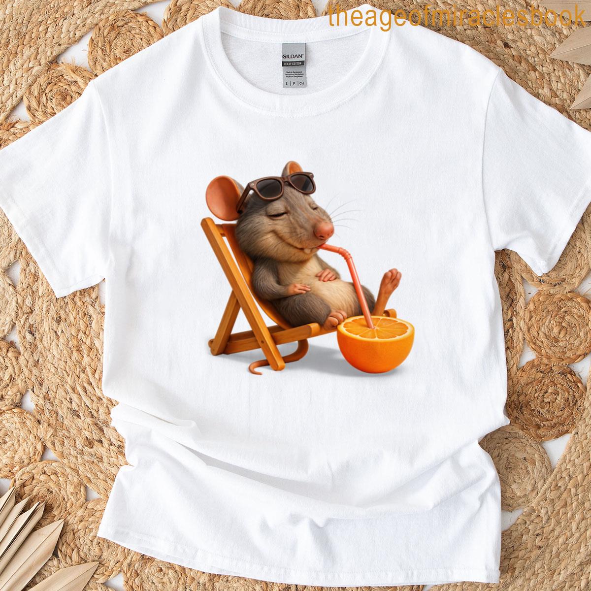 Rat Orange Relaxing T-shirt
