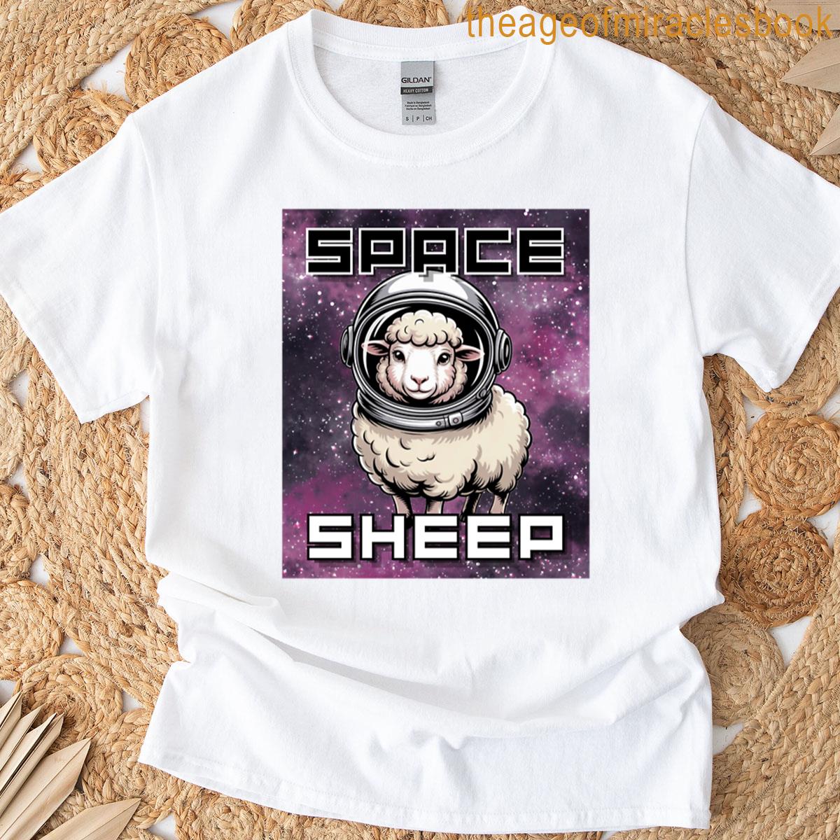 Space Sheep Cute Galaxy Animal Interstellar T-shirt