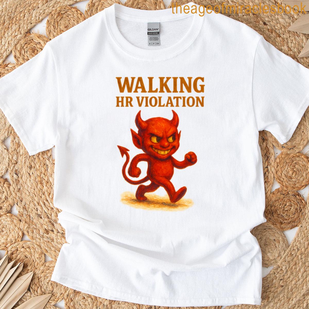 Walking Hr Violation Mischievous Devil Art T-shirt