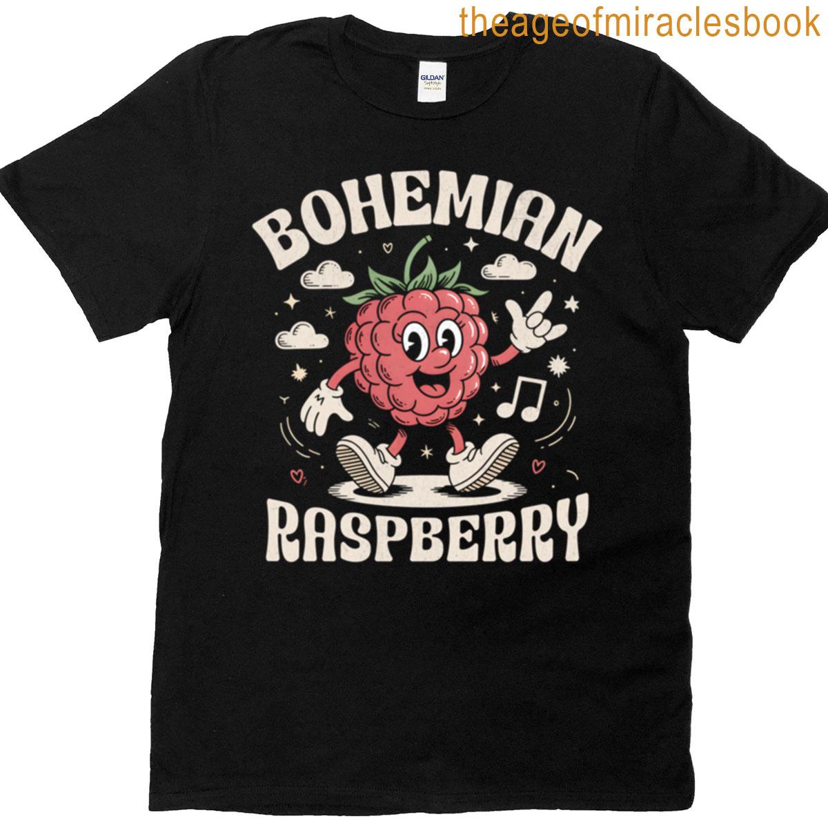 Bohemian Raspberry – Funny Summer Fruit Mascot T-shirt