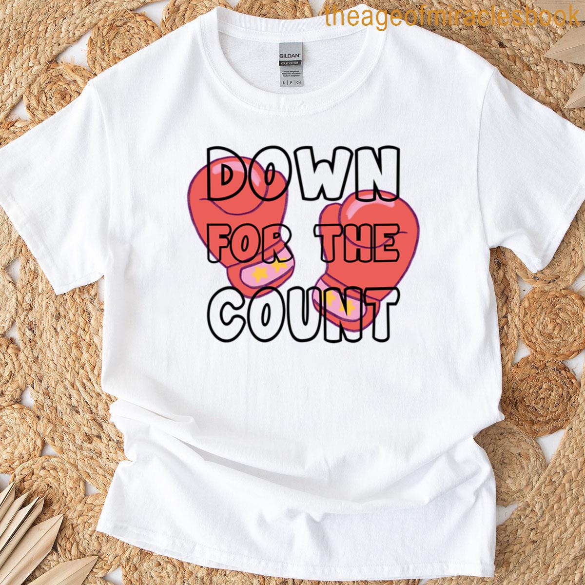 Boxing Graphic – Down For The Count Oversized T-shirt