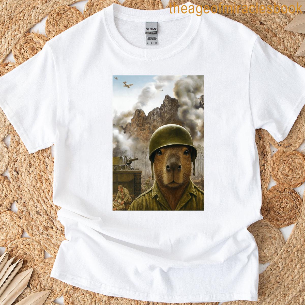 Capybara Soldier The War Changed Him Oversized T-shirt