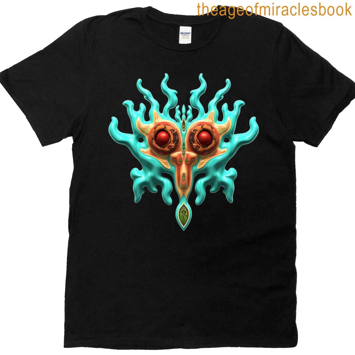 Funny Alien Bright Green Sci-fi Oversized T-shirt