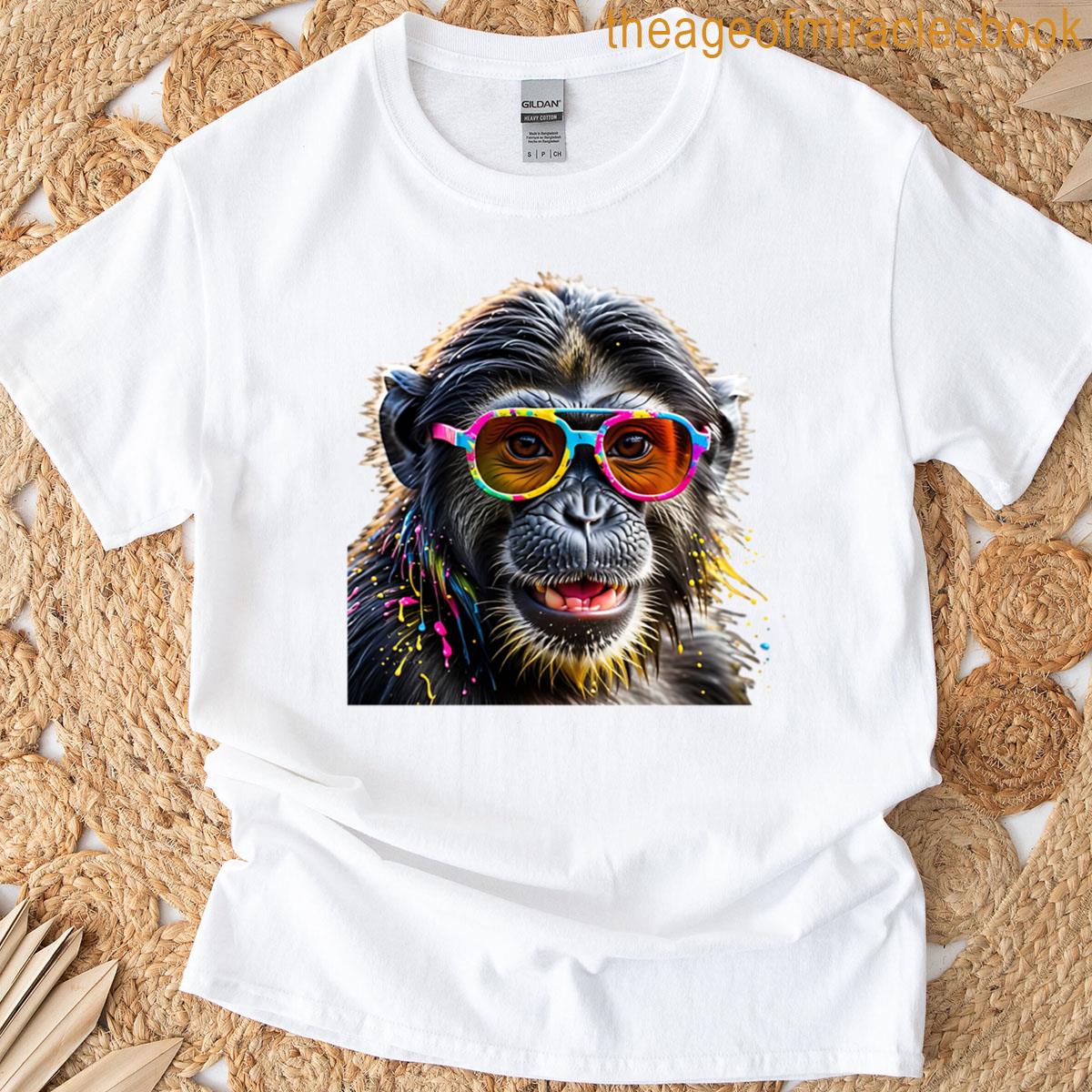 Graffiti Monkey Cool Colorful Vibes T-shirt