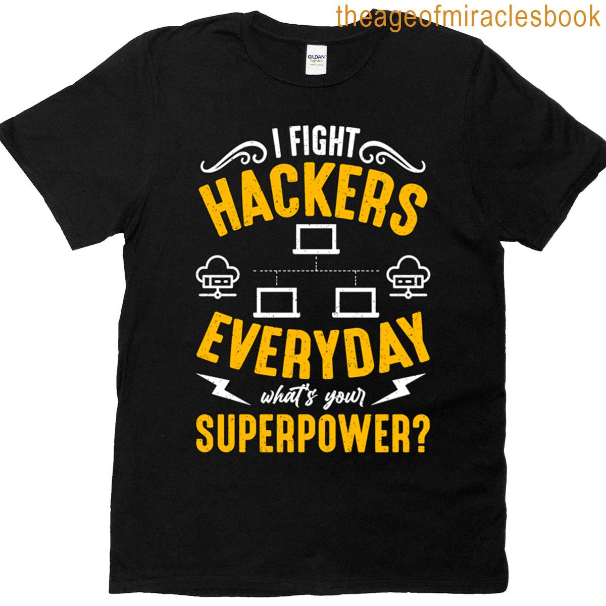 Network Engineer I Fight Hackers Cybersecurity Oversized T-shirt