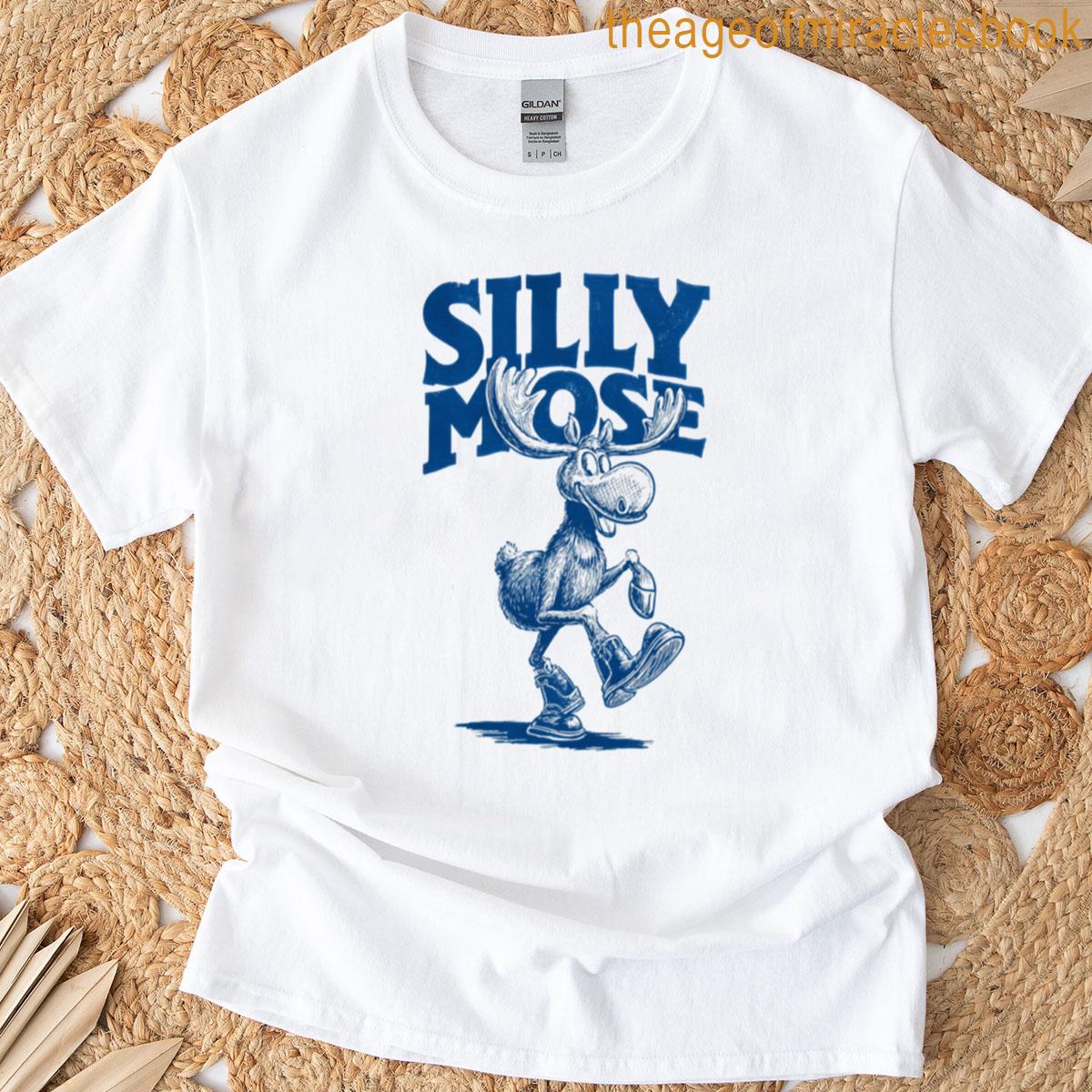 Silly Moose Cartoon Animal T-shirt