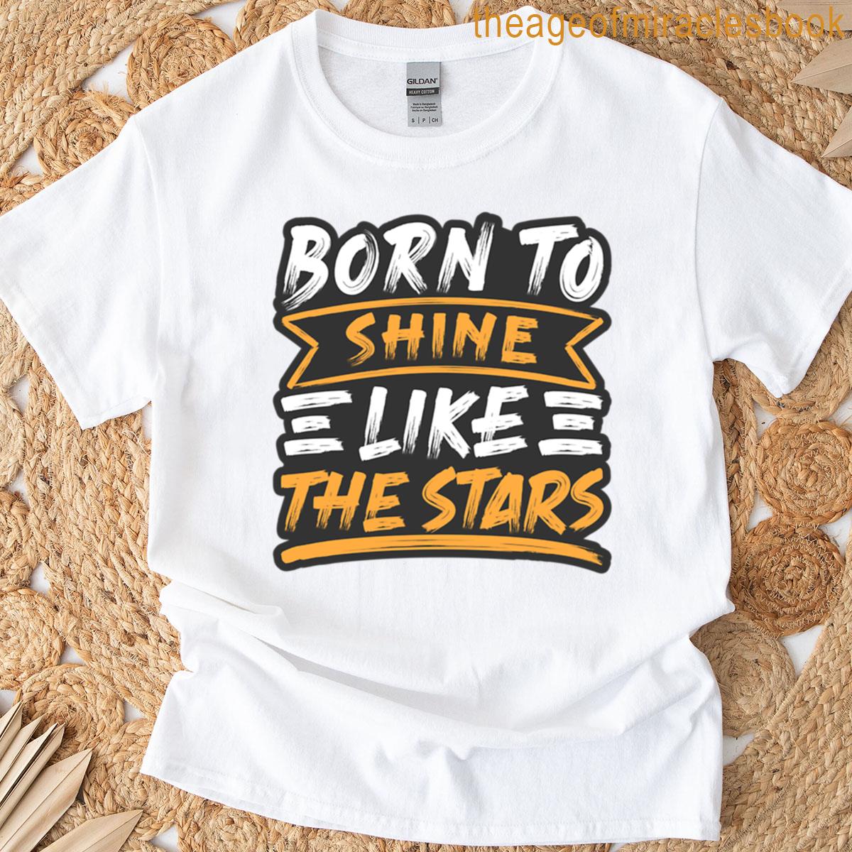 Born To Shine Lettering T-shirt