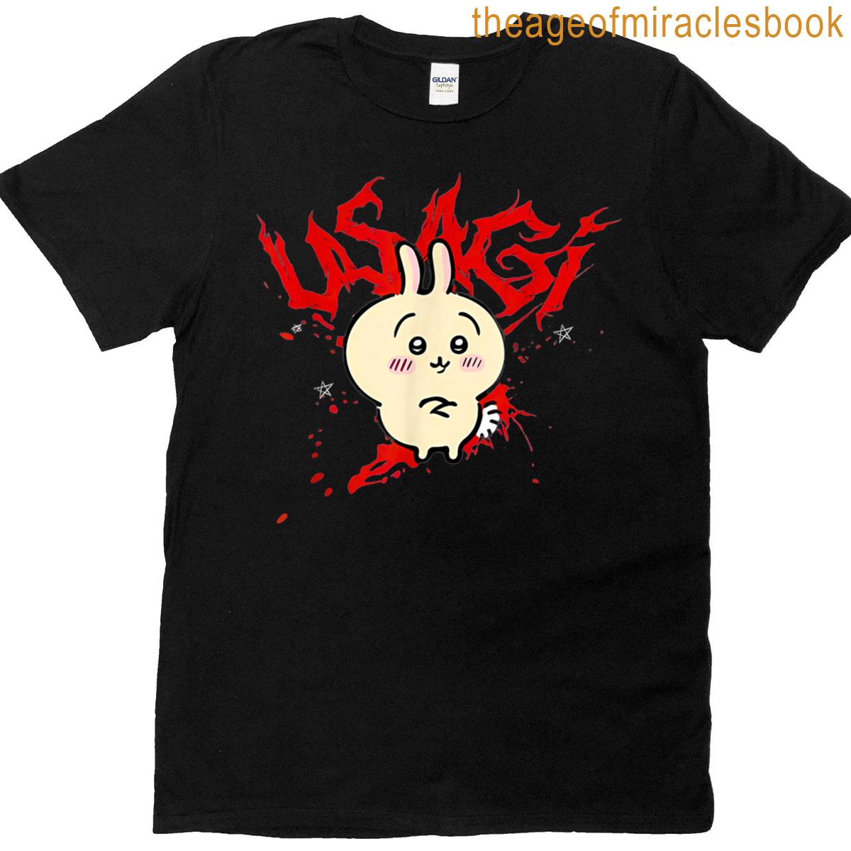 Cute Bunny Rabbit Eating Usagi T-shirt