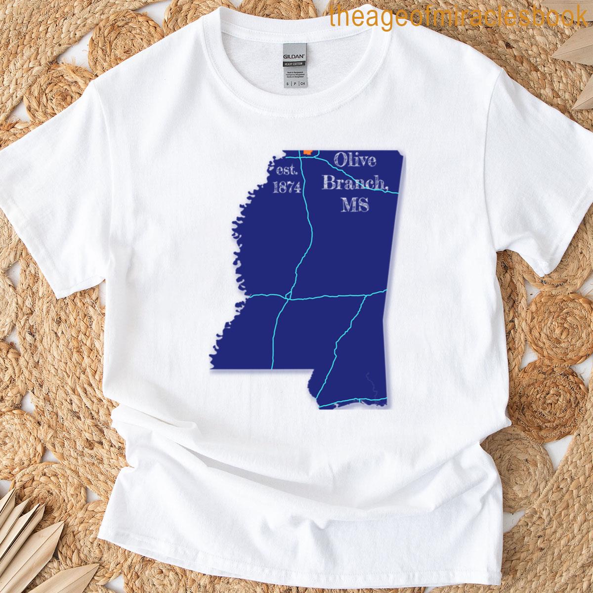 Olive Branch Ms Blue T-shirt