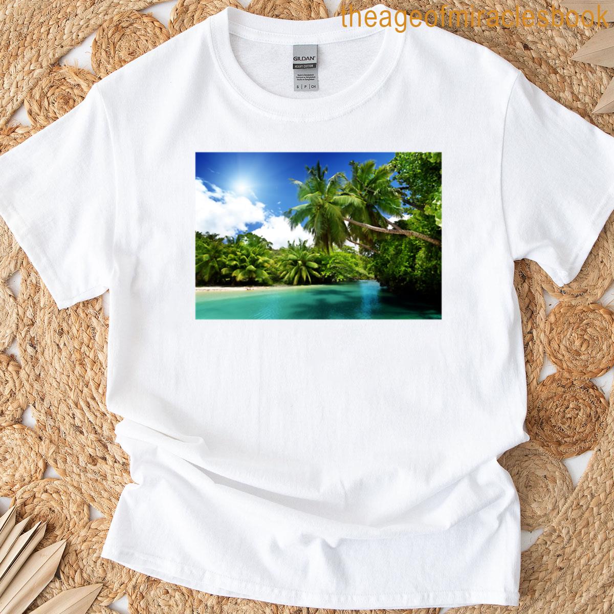 Palm Trees On The Beach T-shirt