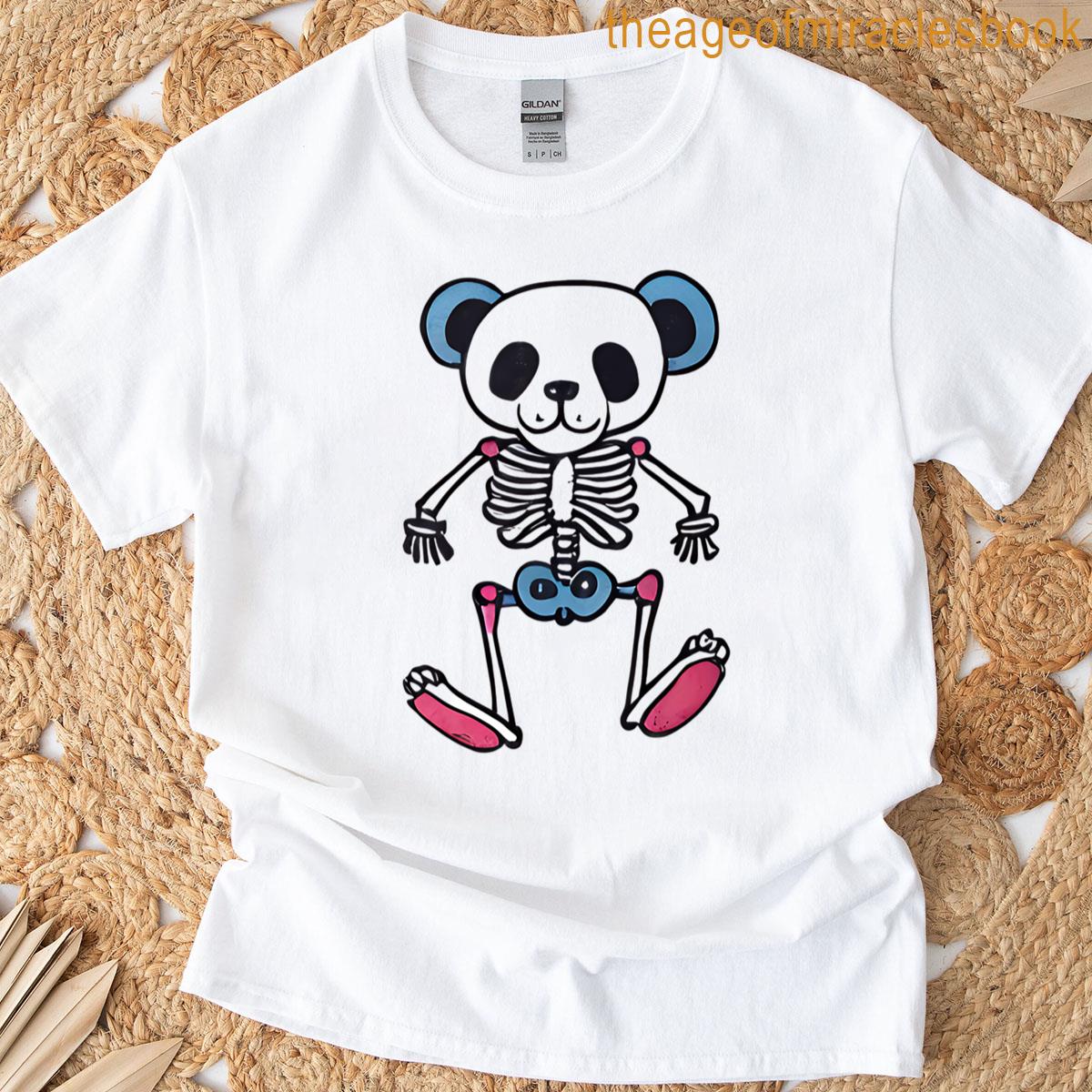 Playful Skeleton Bear With Colorful Bones T-shirt