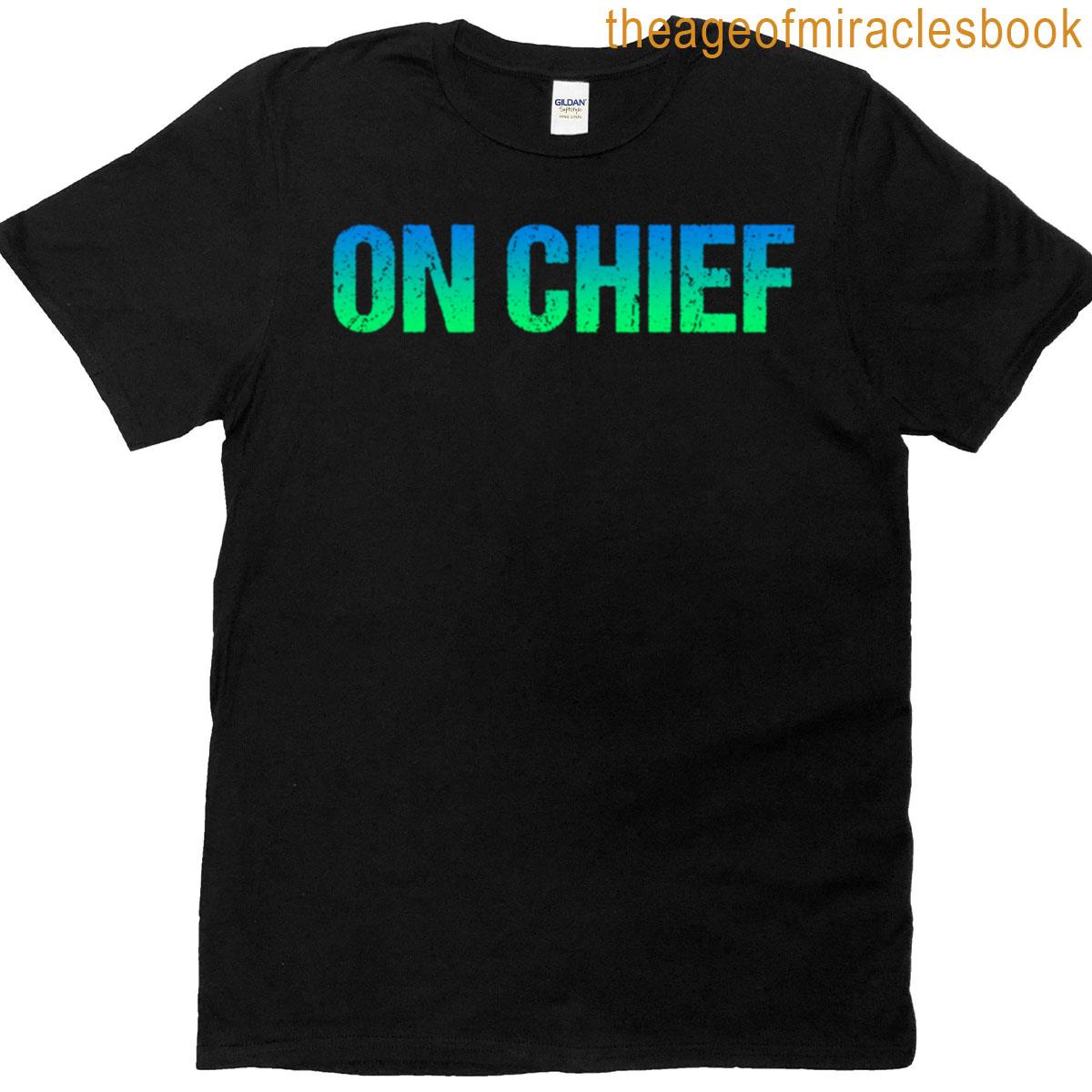 On Chief Green And Blue T-shirt