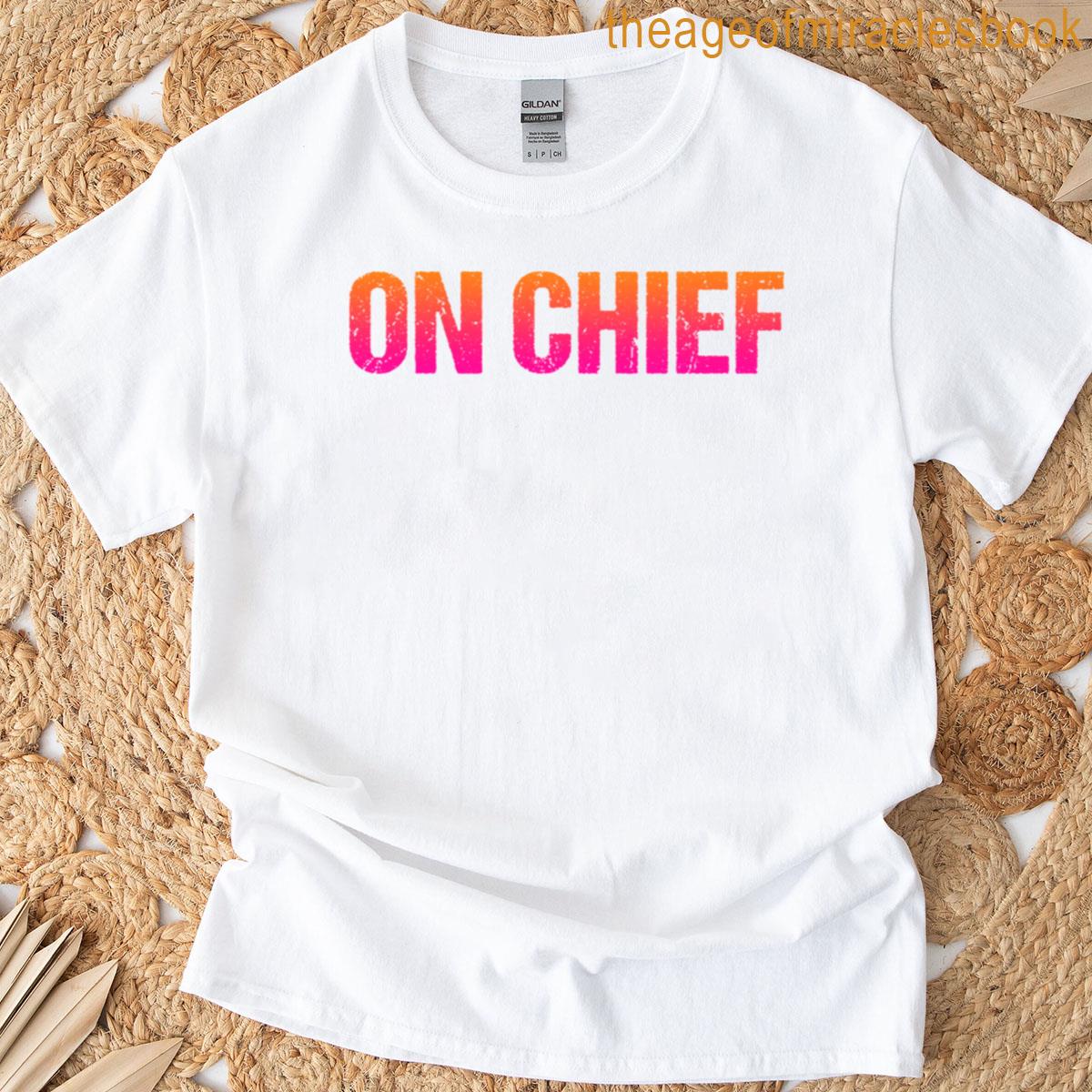 On Chief Orange And Red Oversized T-shirt