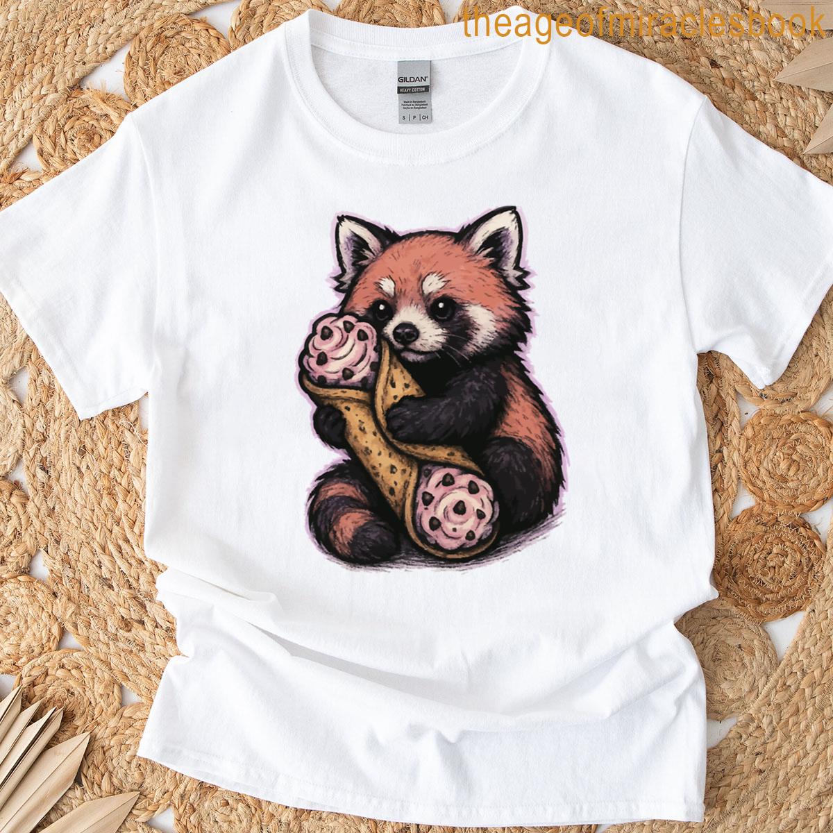 Red Panda Cannoli Pastel Goth T-shirt