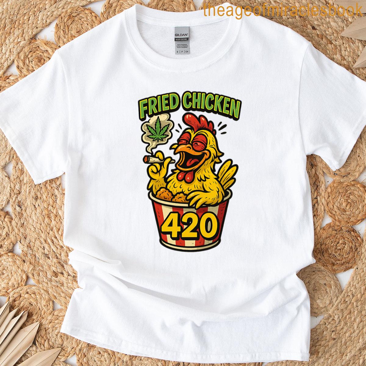 Tekst Fried Chicken 420 T-shirt