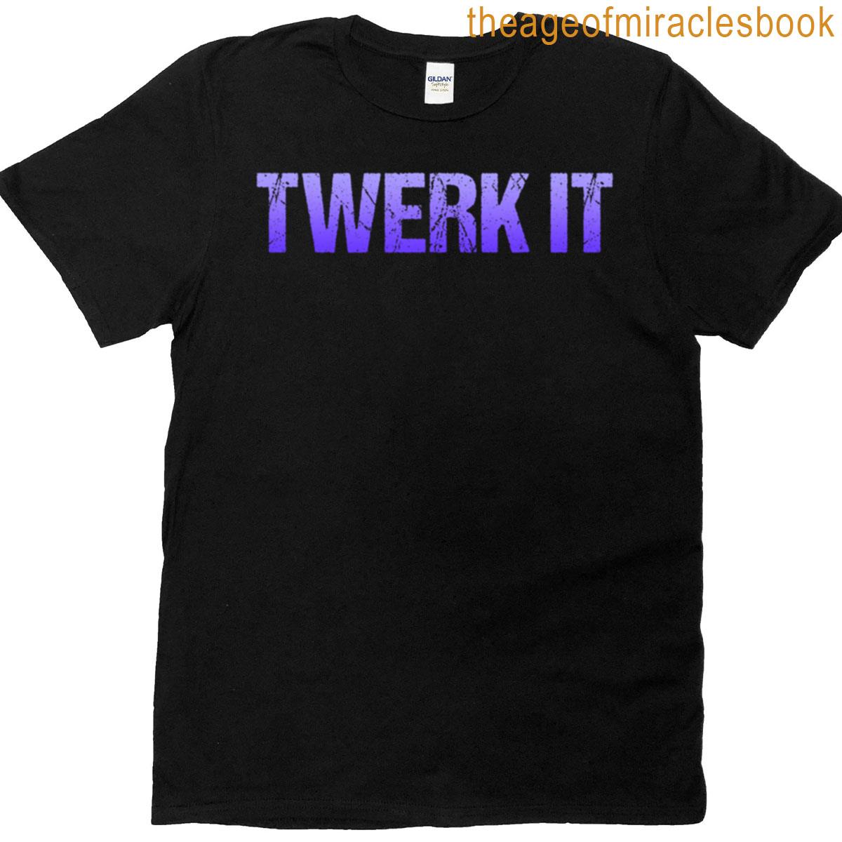 Twerk It Purple Oversized T-shirt