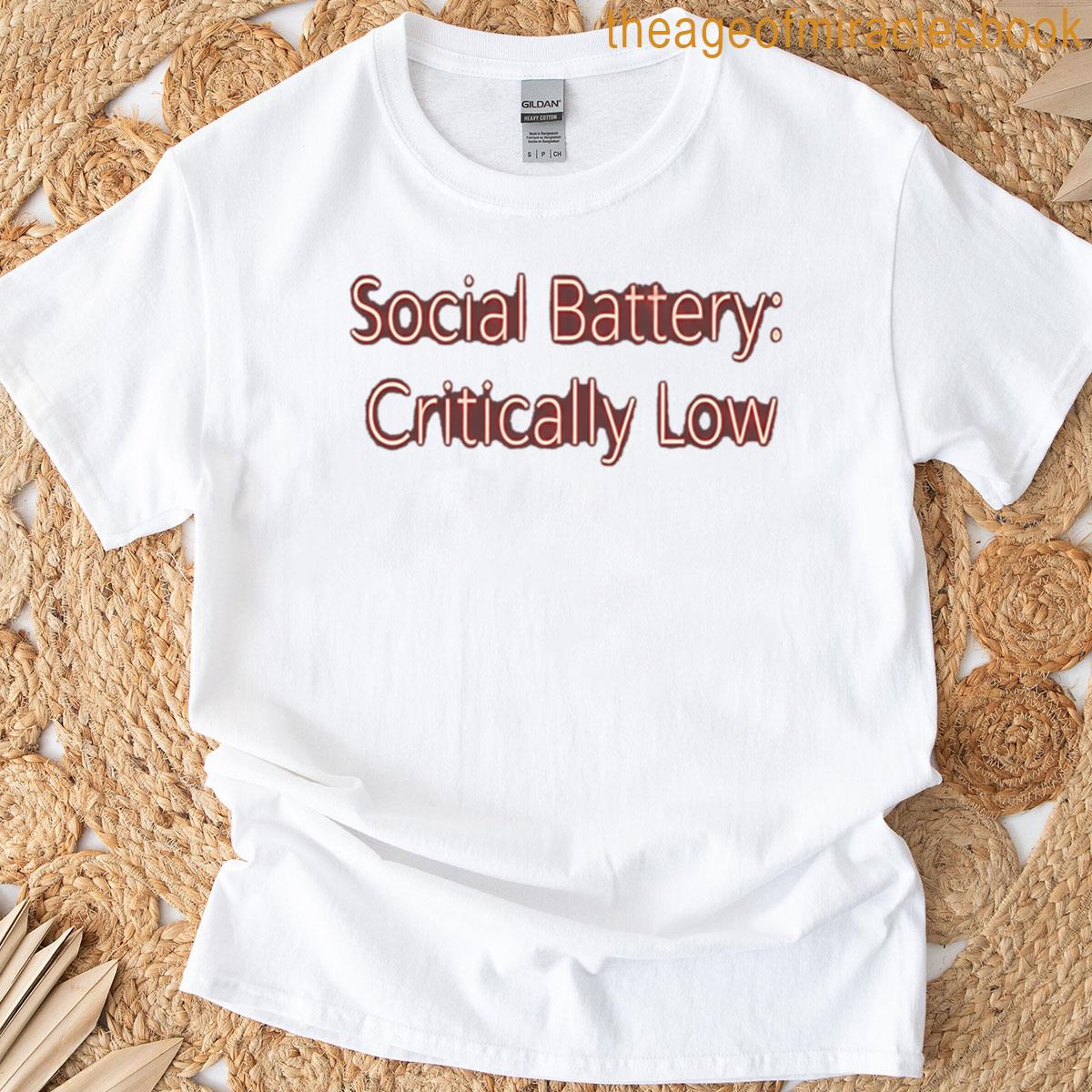 Warning Battery Too Low Oversized T-shirt