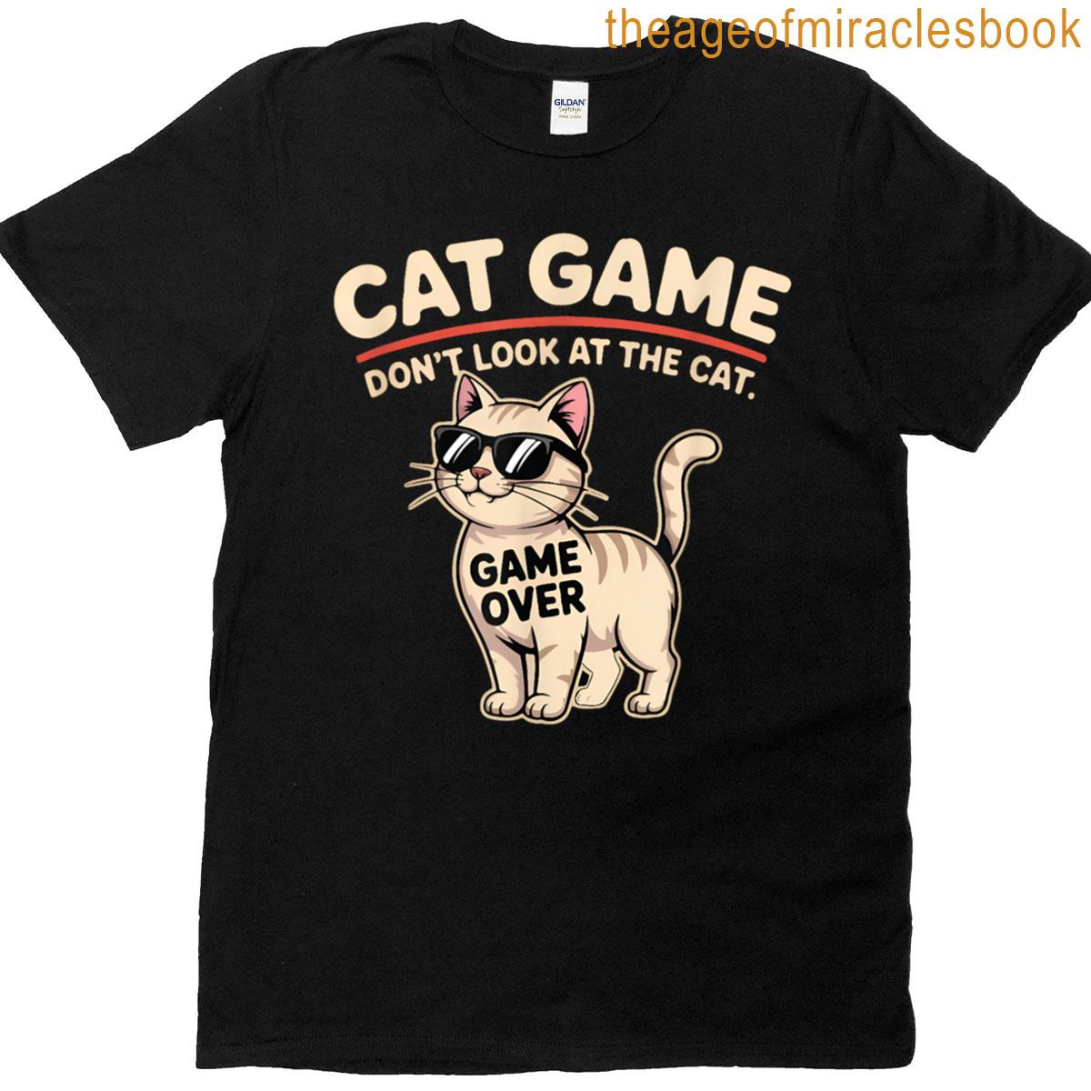 Funny And Cool Tees Cat Game Tee T-shirt