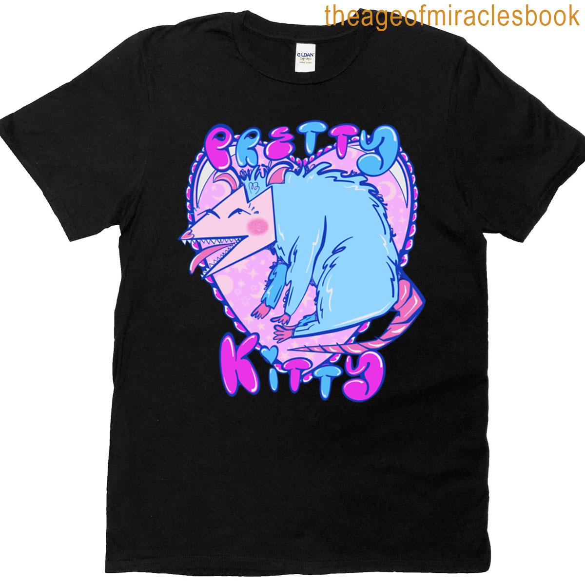 Pretty Kitty Possum Oversized T-shirt
