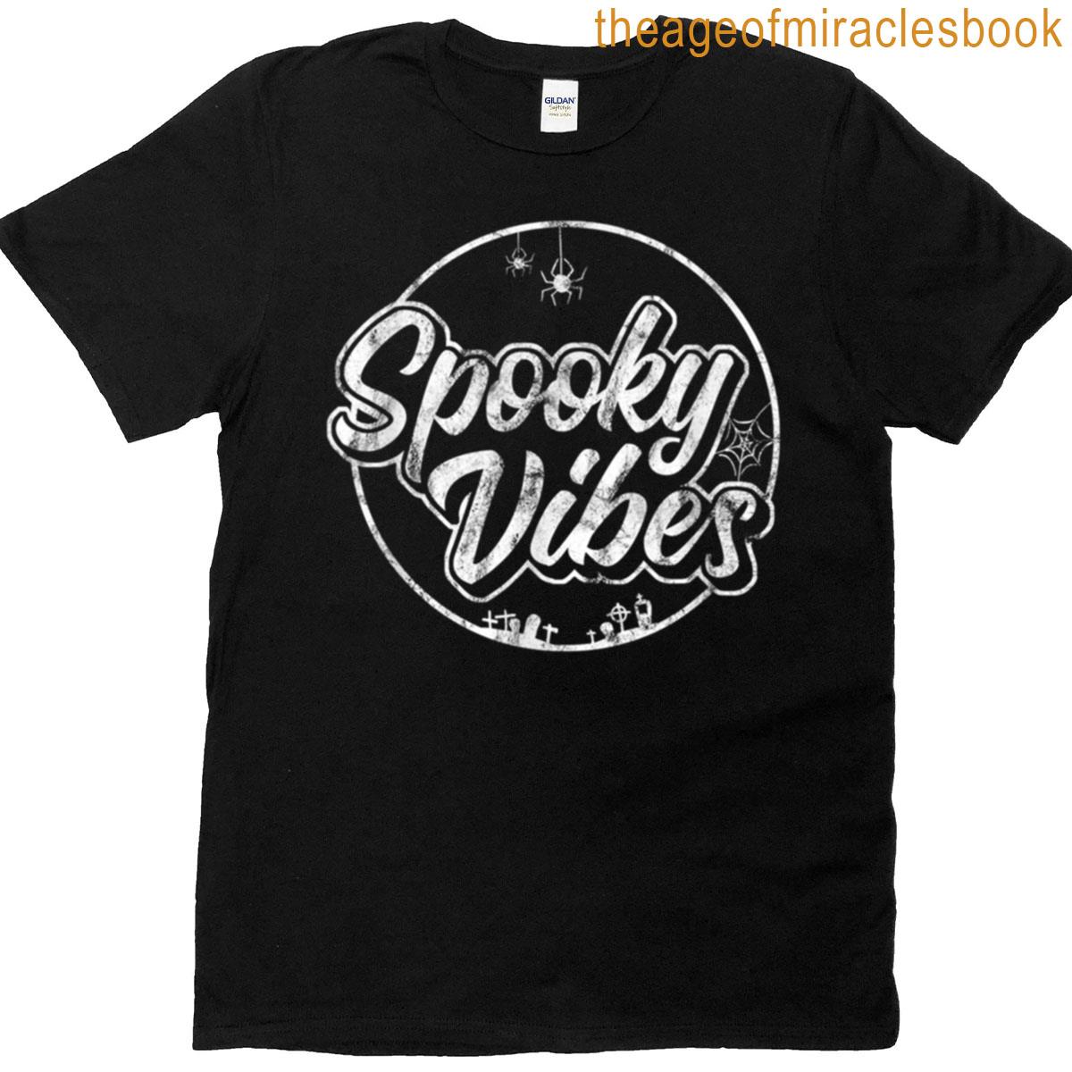 Retro Spooky Vibes Halloween T-shirt