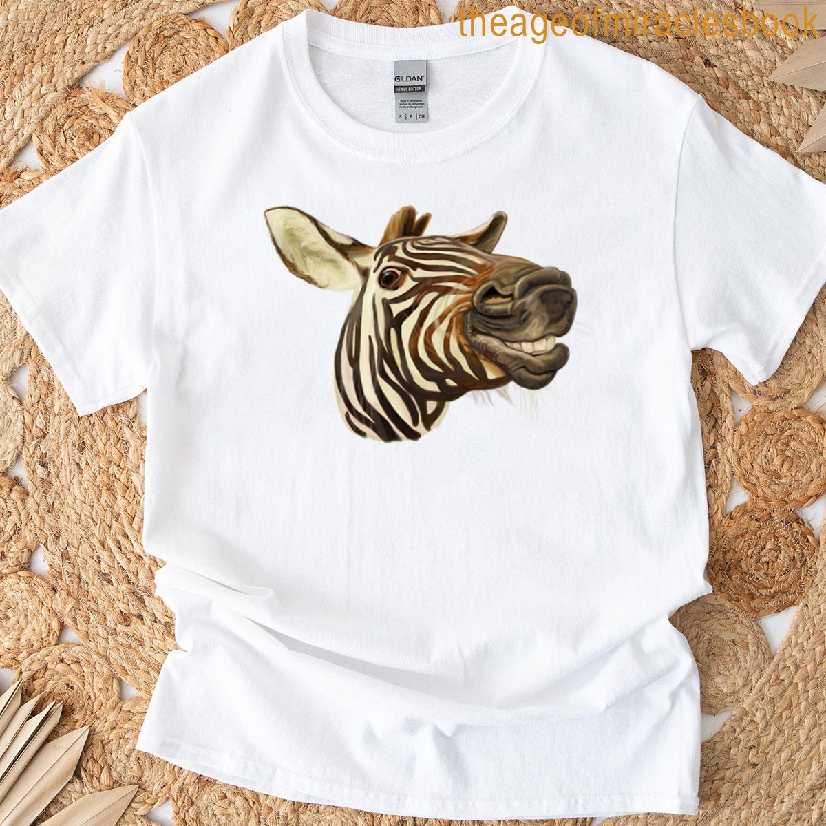 Zebra Flehmen Painting T-shirt