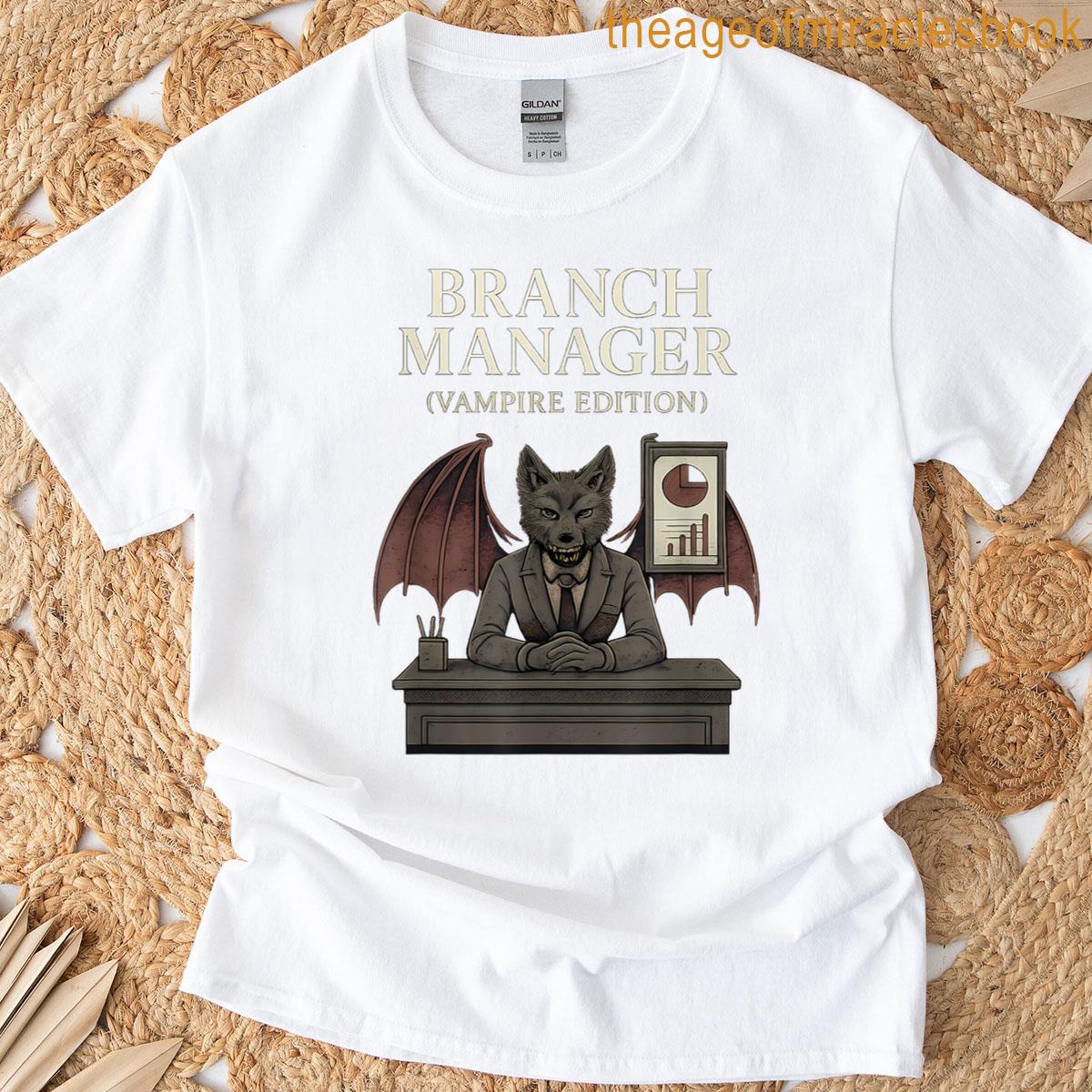 Branch Manager Vampire Gothic Punk Office Design T-shirt
