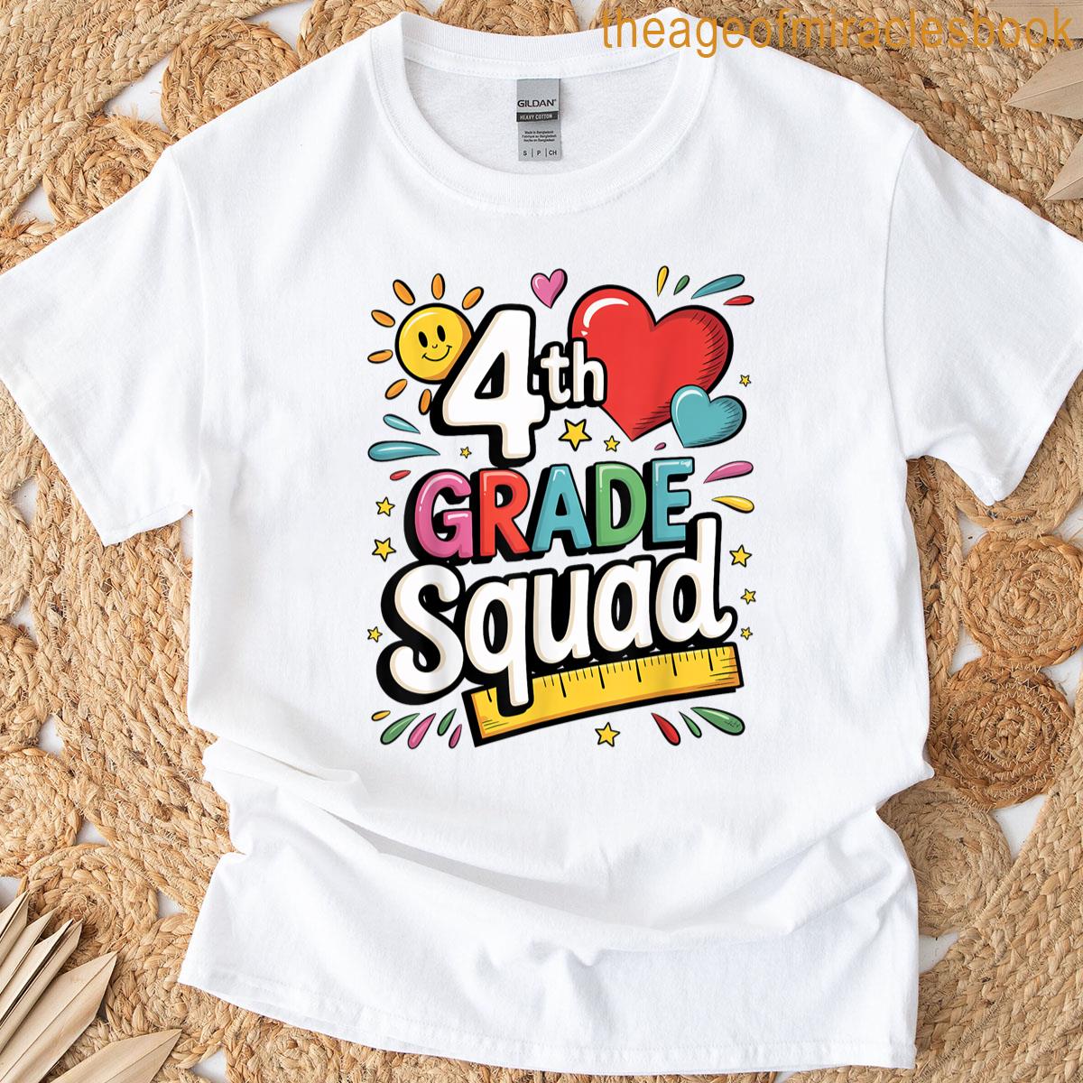 Fourth Grade Squad Back To School 4th Grade Team Student T-shirt