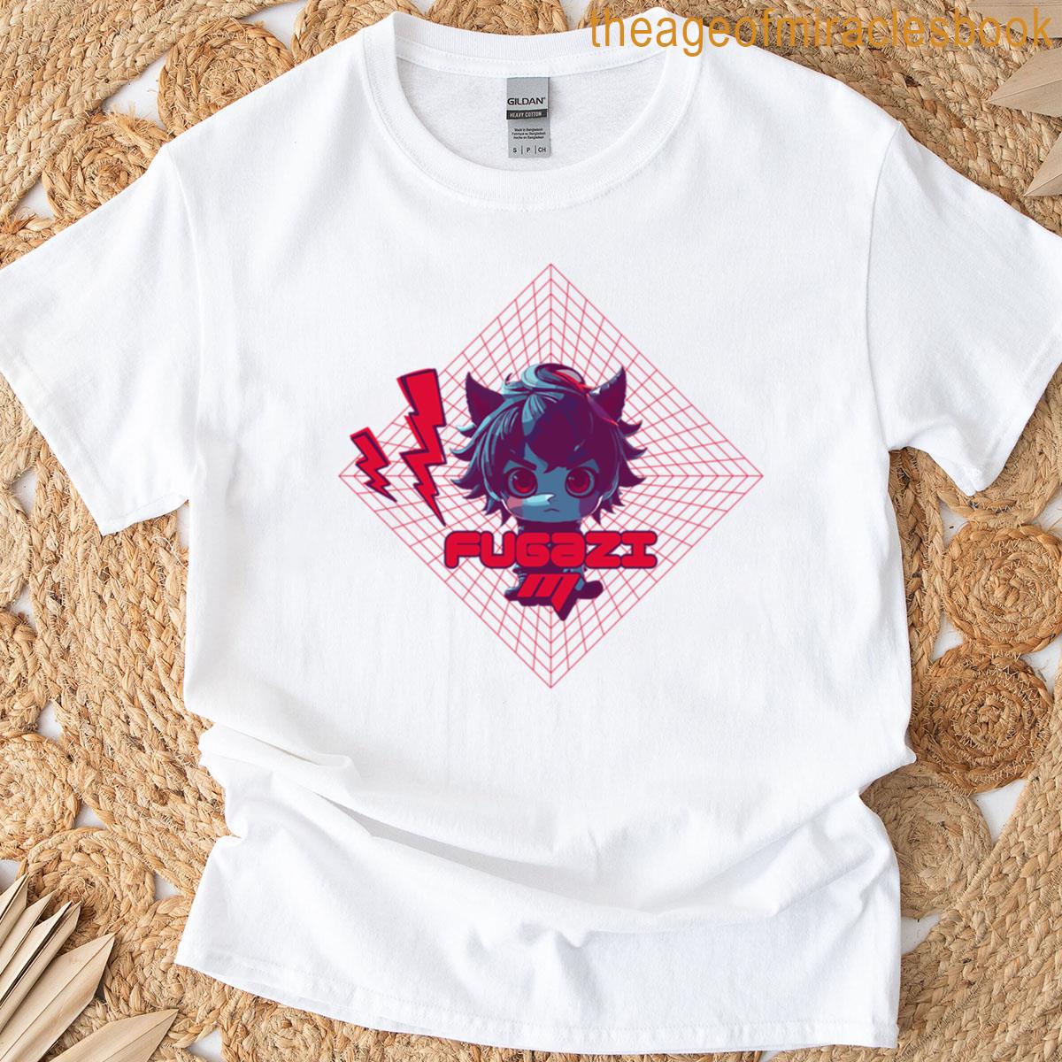 Futuristic Chibi Character Synthwave Style T-shirt