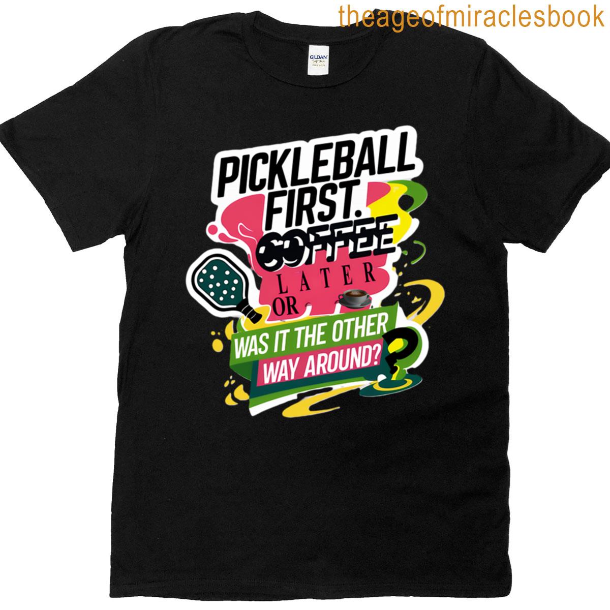 Pickleball And Coffee Oversized T-shirt