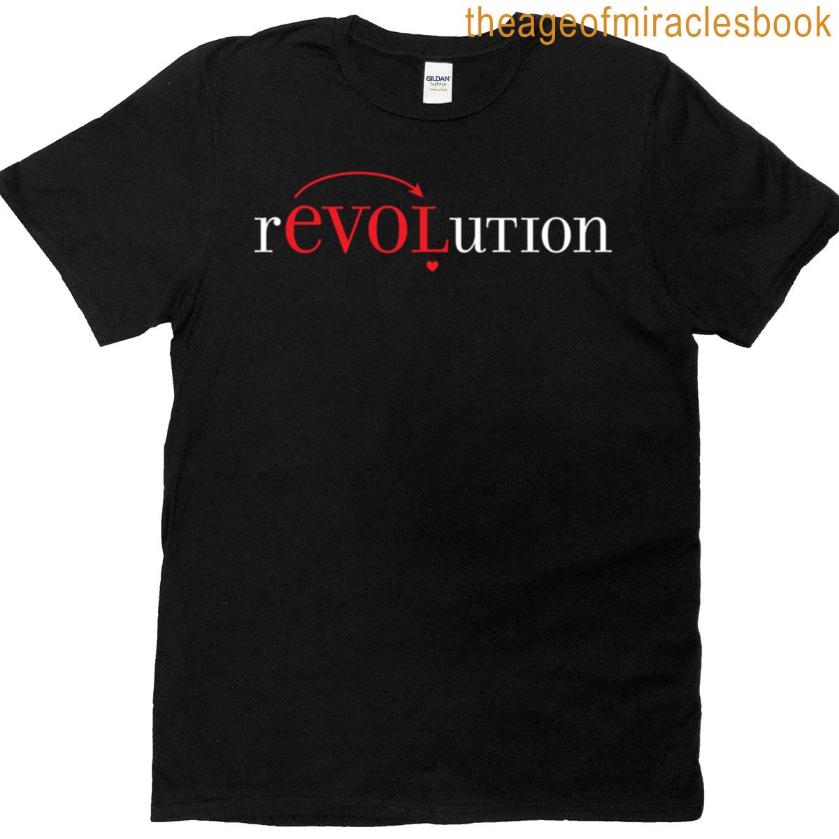 Revolution Heart With White Text T-shirt
