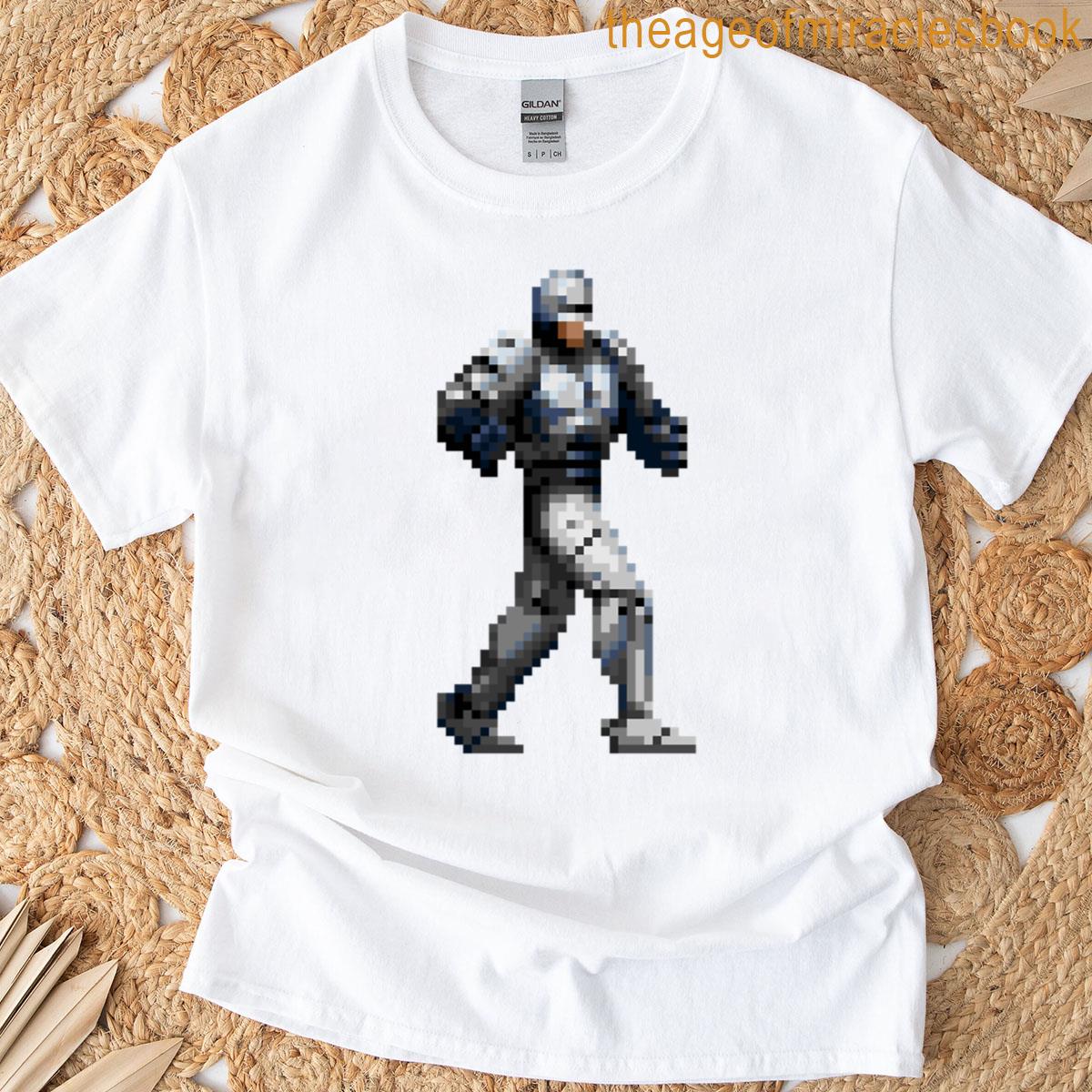 Robocop 80s Arcade Pixelart Oversized T-shirt