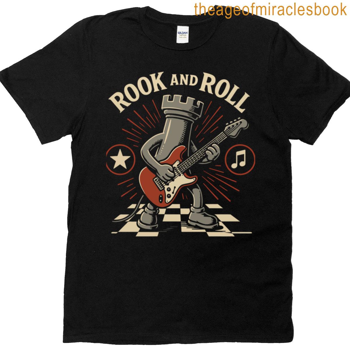 Rook And Roll Chess Player Board Game Fun T-shirt