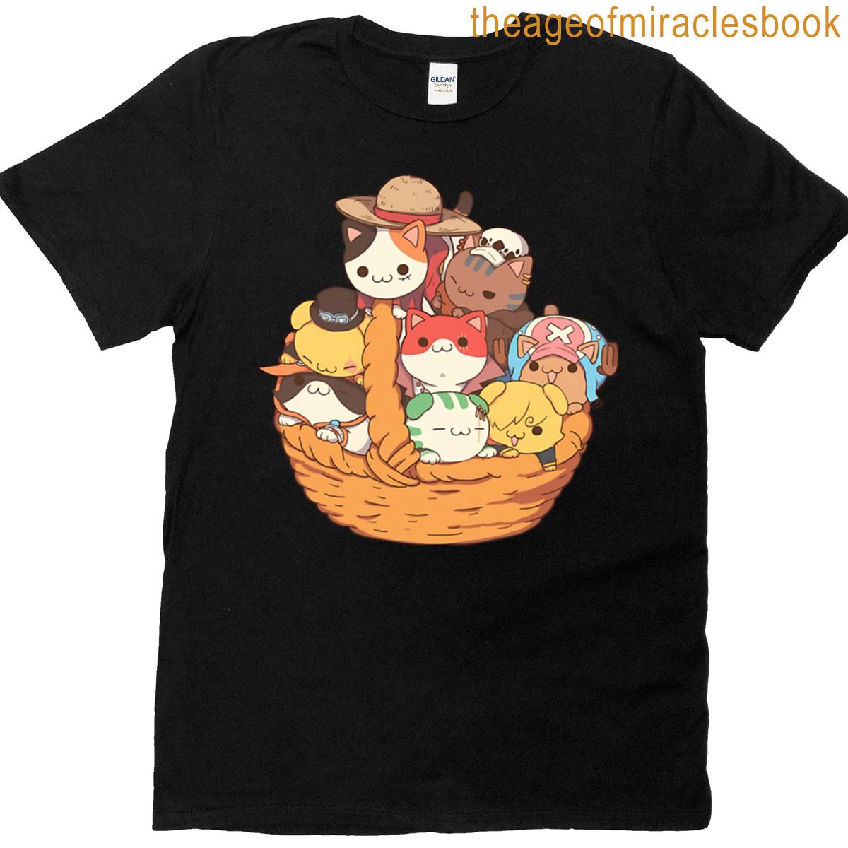 Straw Hat Crew Cats Oversized T-shirt