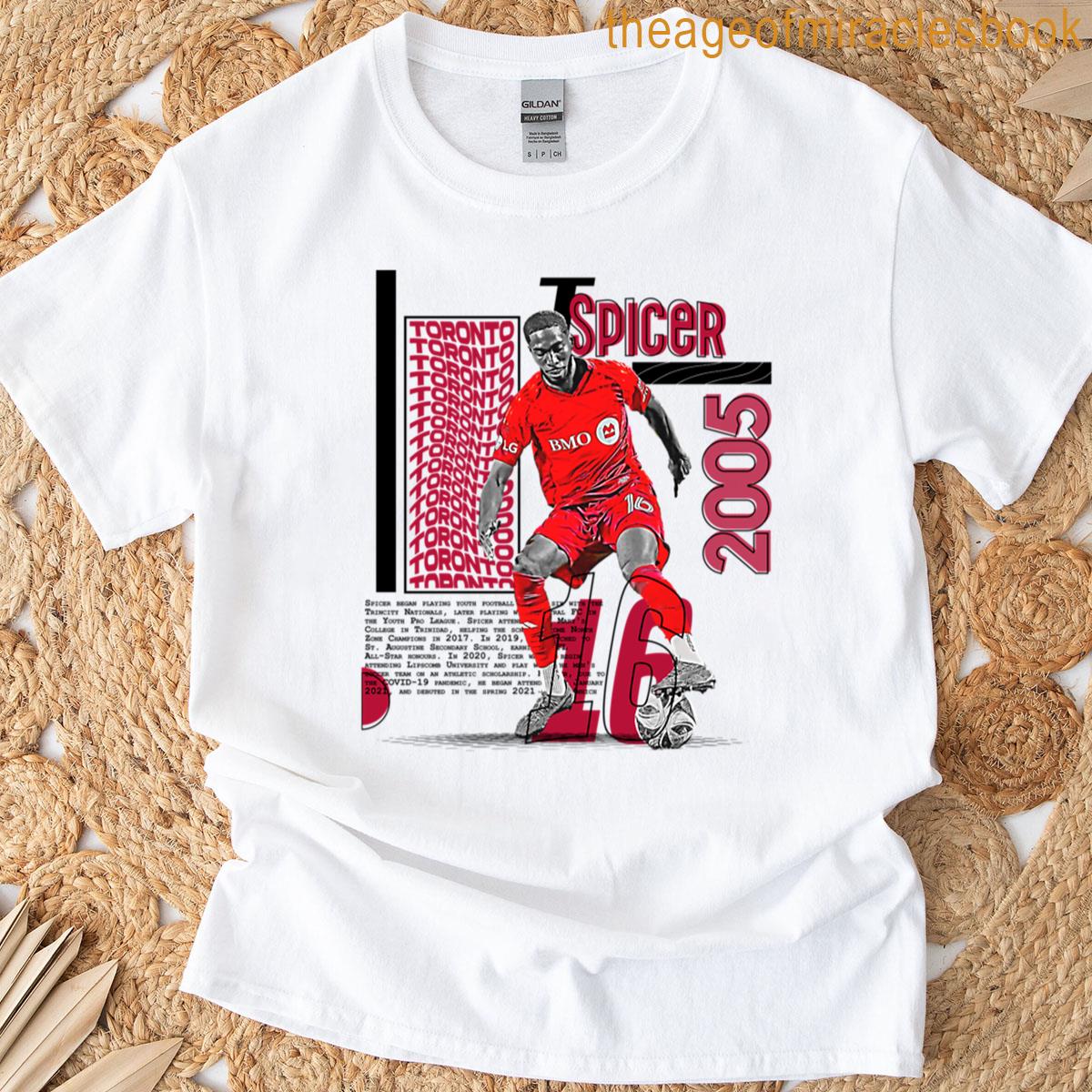 T Spicer Soccer Player Design T-shirt