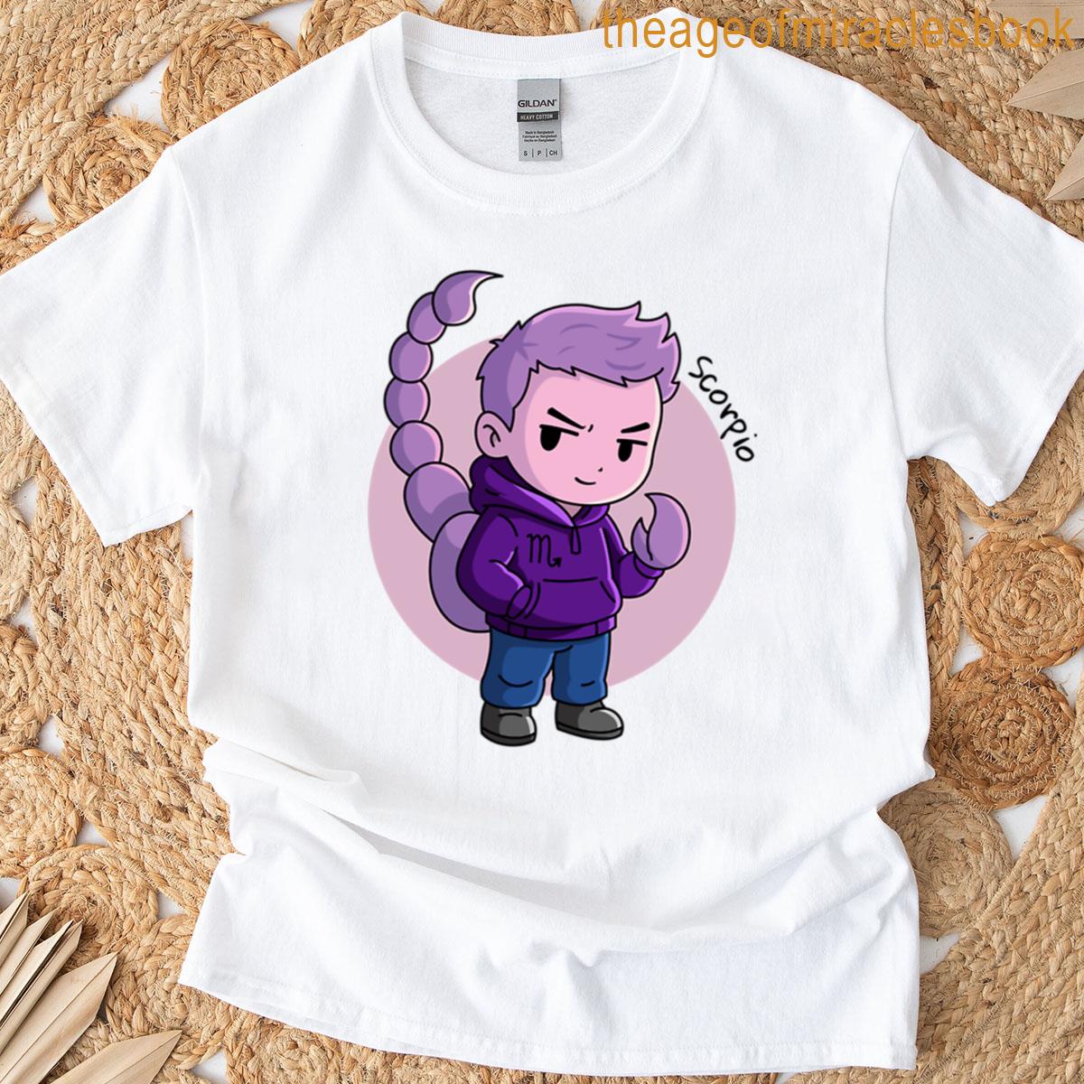 Zodiac Chibi Cool Guy Scorpio T-shirt