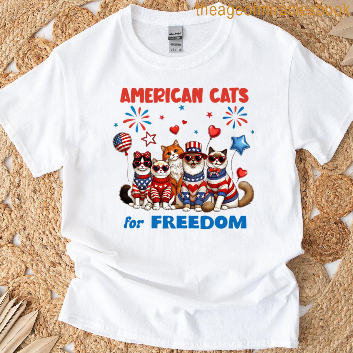 American Cats For Freedom T-shirt American Cats For Freedom T-shirt