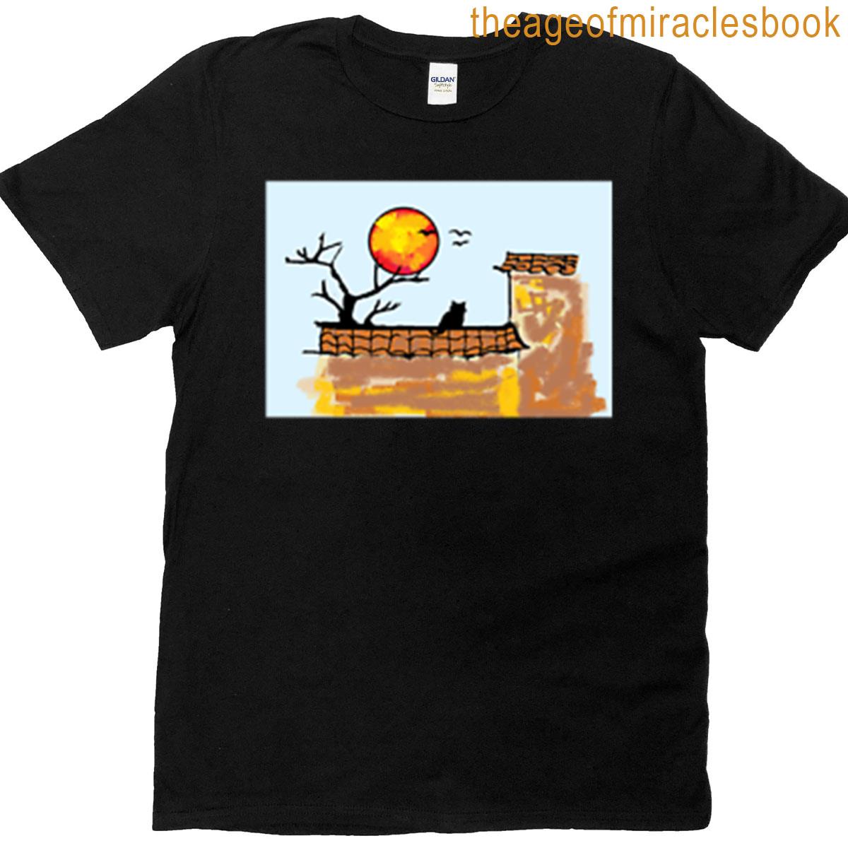 Cat Sunshin House Tree T-shirt