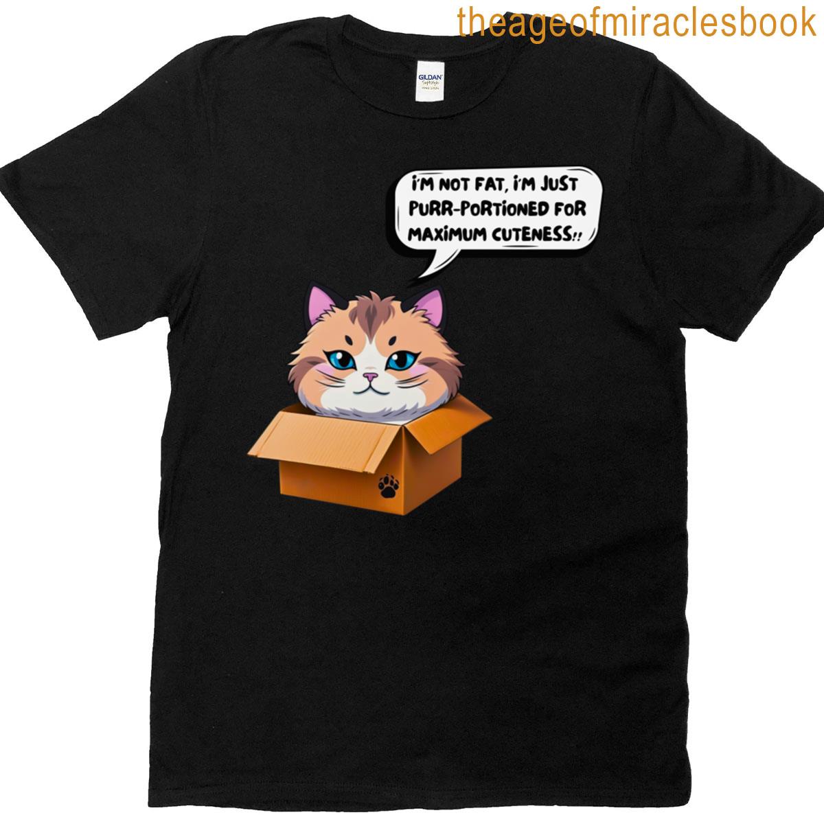 Cute Purr-portioned Cat T-shirt