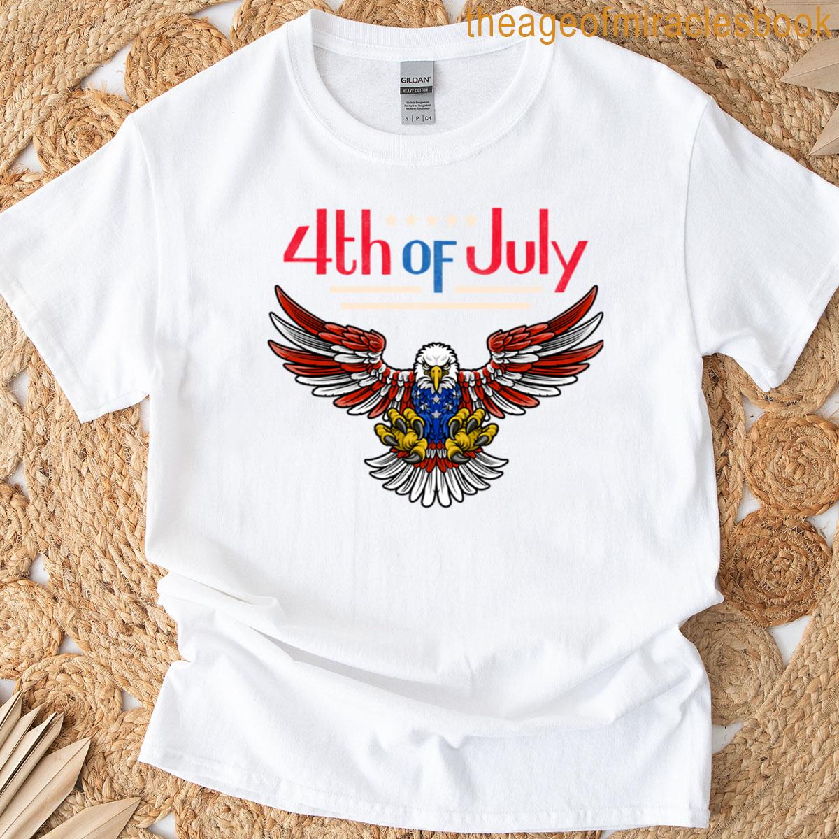 Freedom Speech Eagle 4th July Art T-shirt